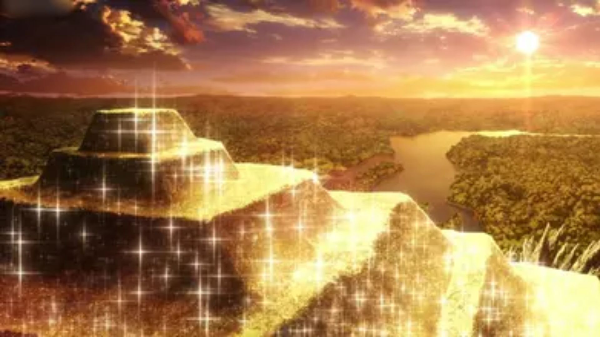 Mountain of Medusa as seen in anime (Image Source: Studio TMS Entertainment)