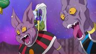 Champa and Beerus are shocked to see Zeno (Image Source: Toei Animation)