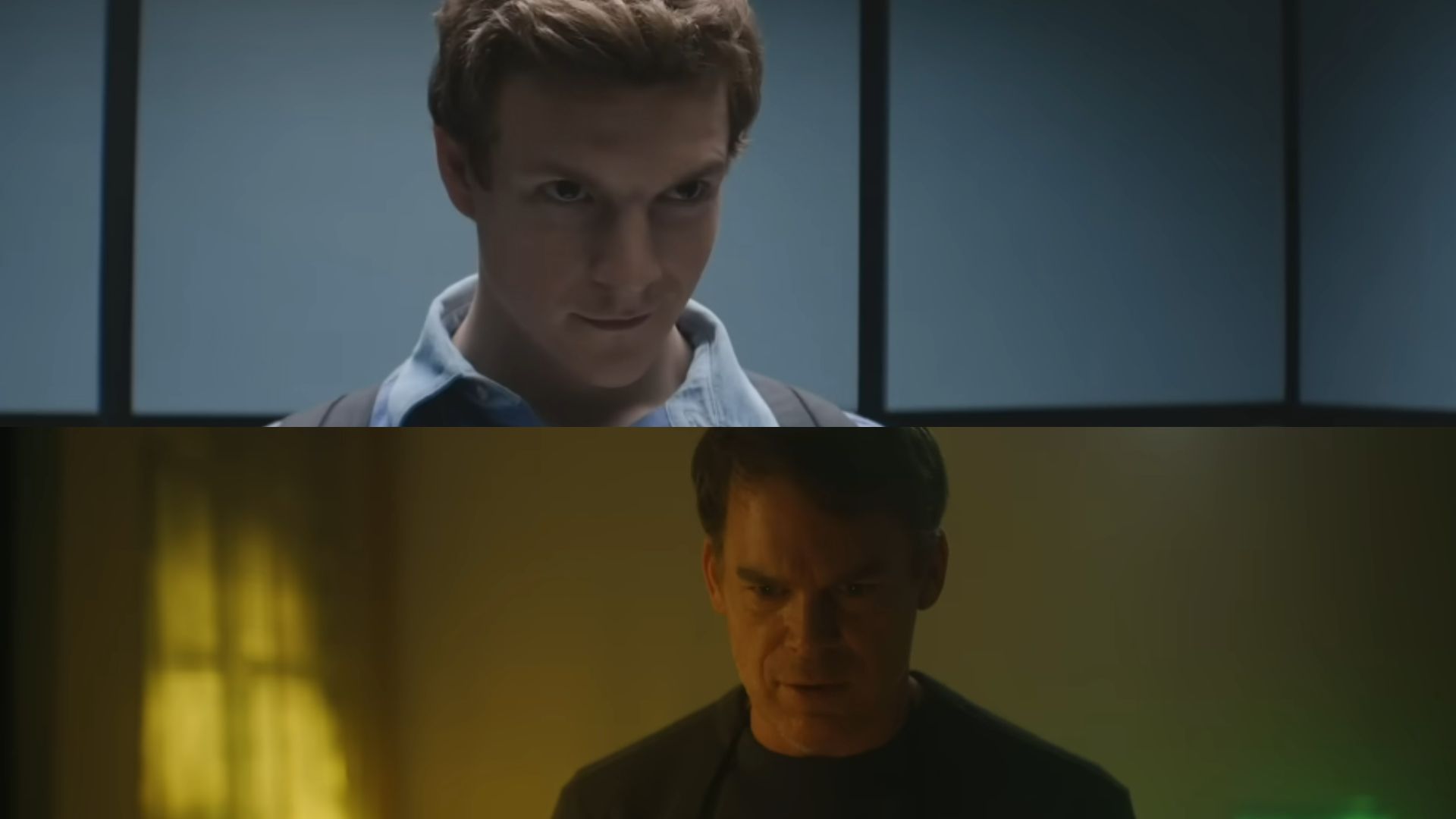 Stills from the trailers of Dexter: Original Sin &amp; Dexter: Resurrection 