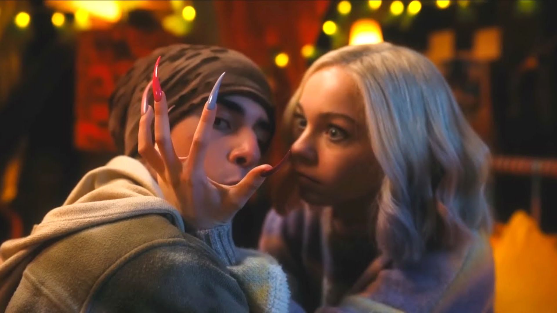 Enid before kissing Ajax (Image via Netflix)