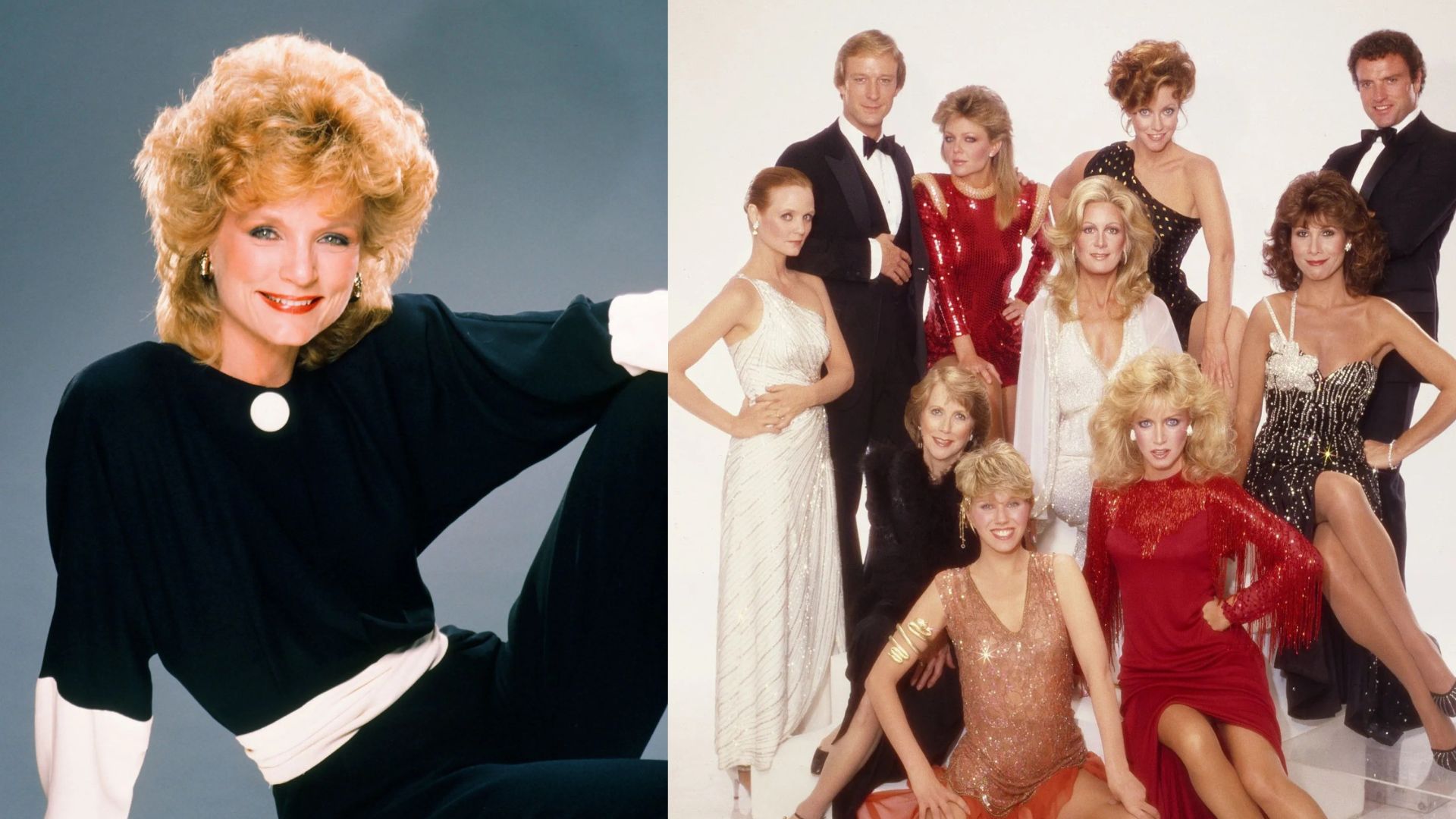Constance McCashin and cast of Knots Landing (Image via Getty)