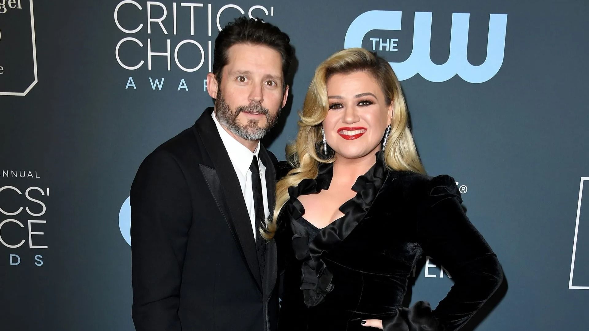 Brandon Blackstock and Kelly Clarkson arrives at the 25th Annual Critics