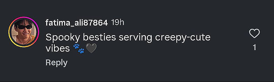 Fan comment on Instagram post