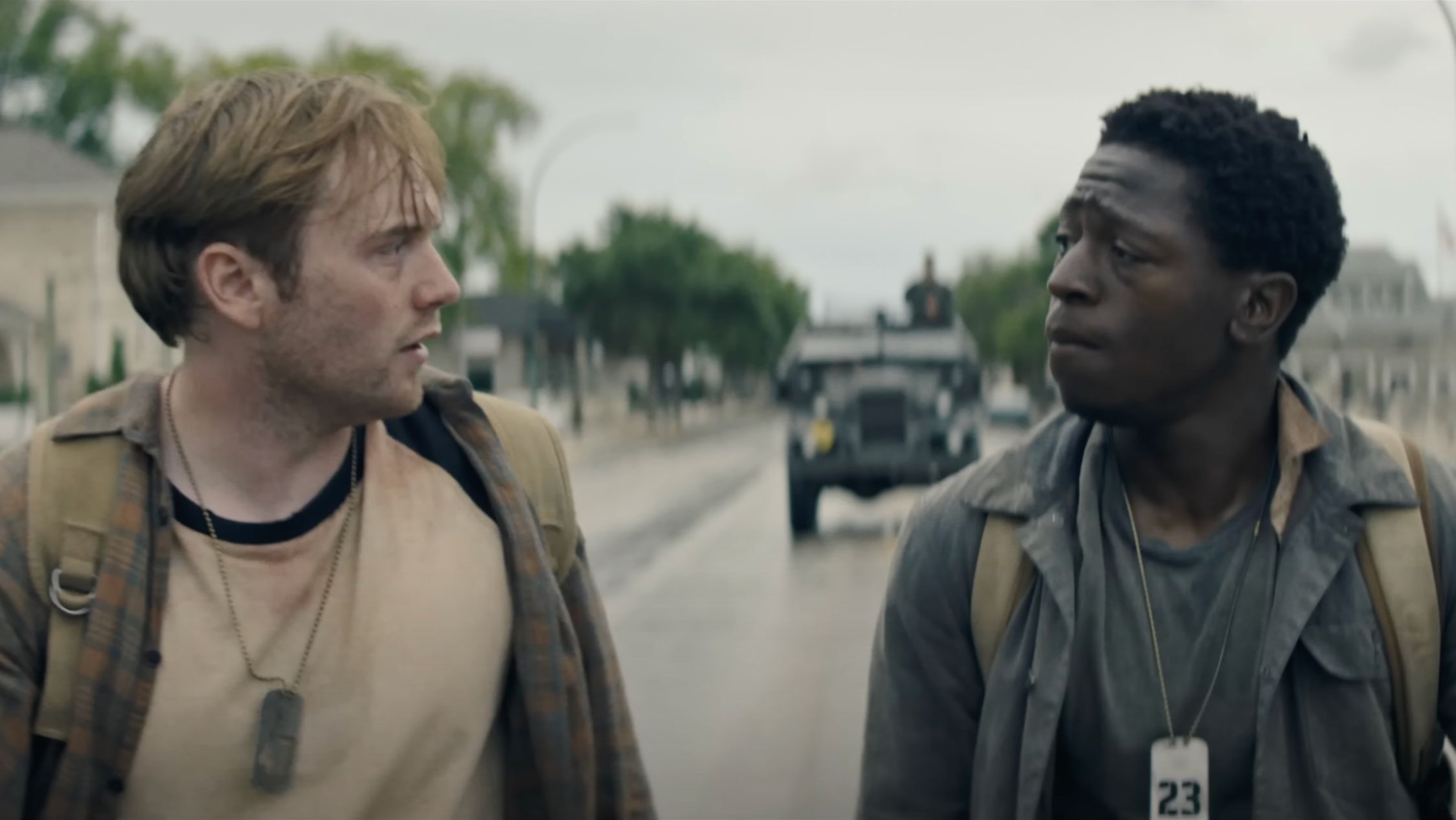 A still from The Long Walk (Image via YouTube/Lionsgate Movies)