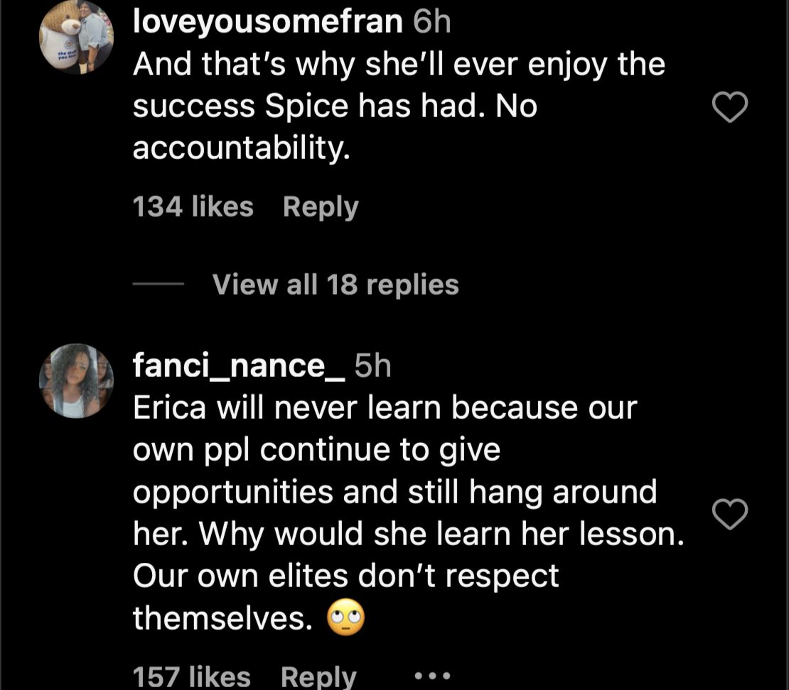 Netizens react to Erica Mena&#039;s comments (Image via Instagram/@hollywoodunlocked)
