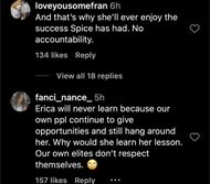 Netizens react to Erica Mena's comments (Image via Instagram/@hollywoodunlocked)