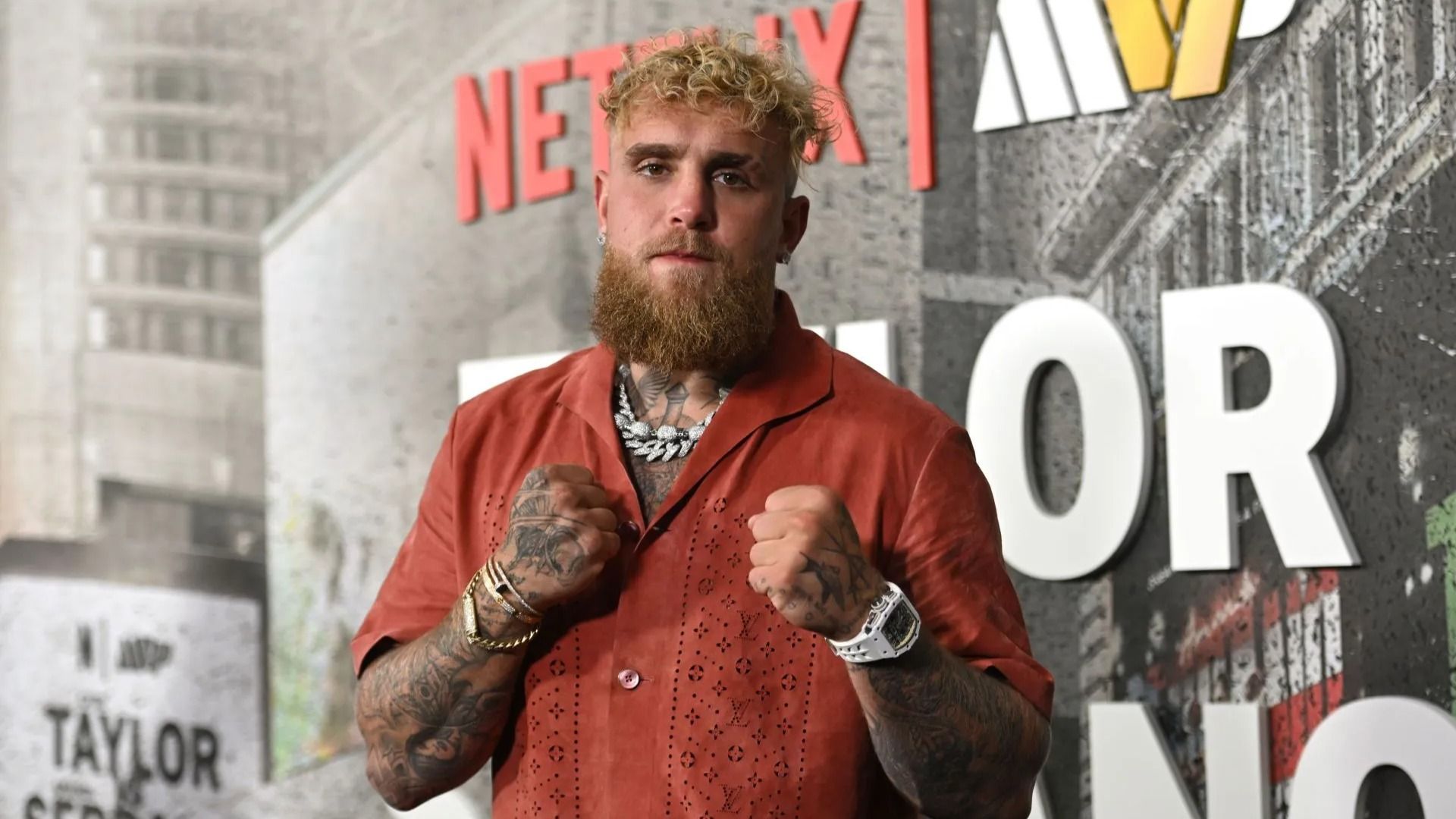 Jake Paul attends Netflix