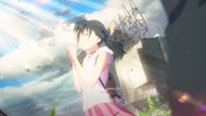 Hina Amano, the protagonist of Weathering With You (Image Source: CoMix Wave Films)