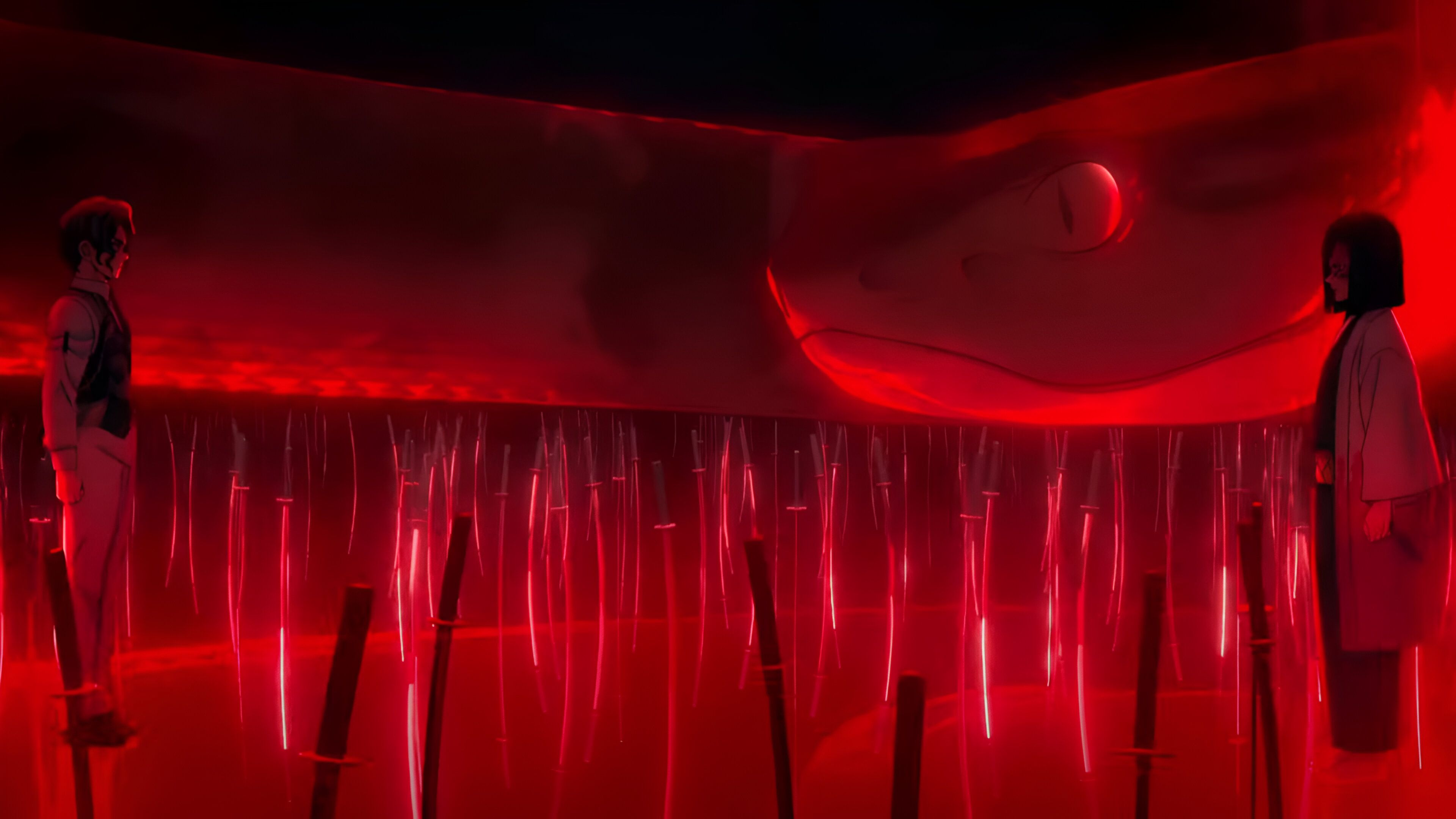 A still image from the intro of the Hashira Training Arc 
