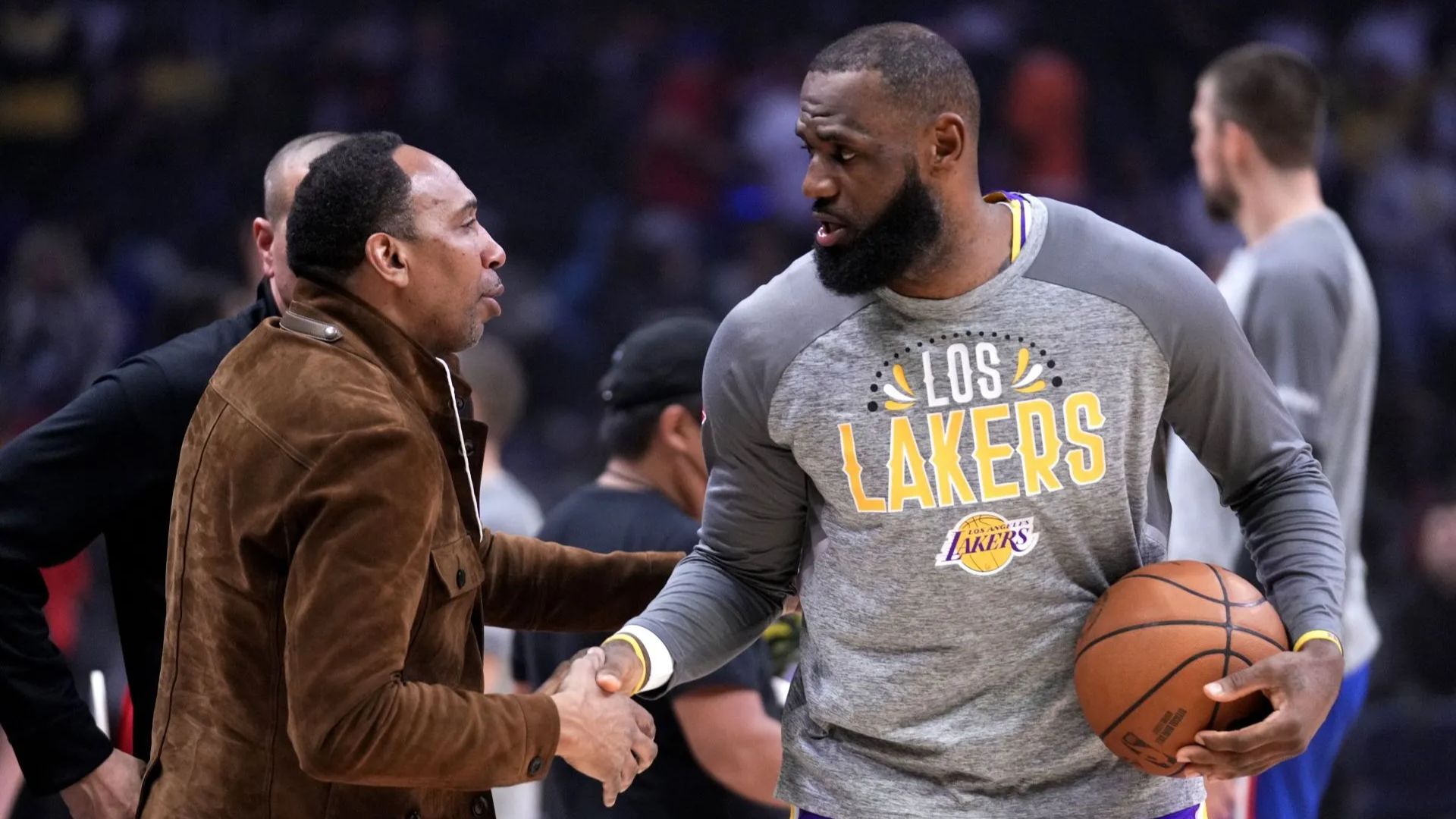 Stephen A Smith and LeBron James (Image via Getty)