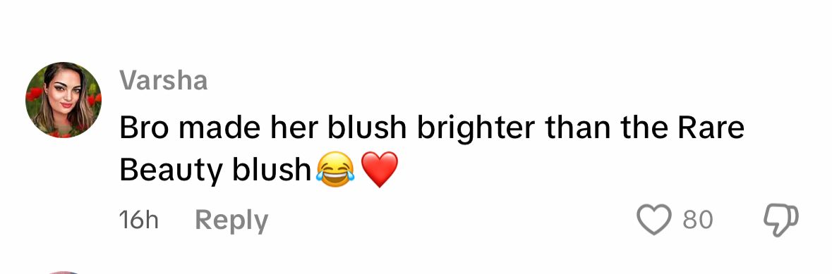 (Fans reacting to Gomez and Blanco&#039;s romatic video on TikTok (Image via TikTok/@RareBeauty)