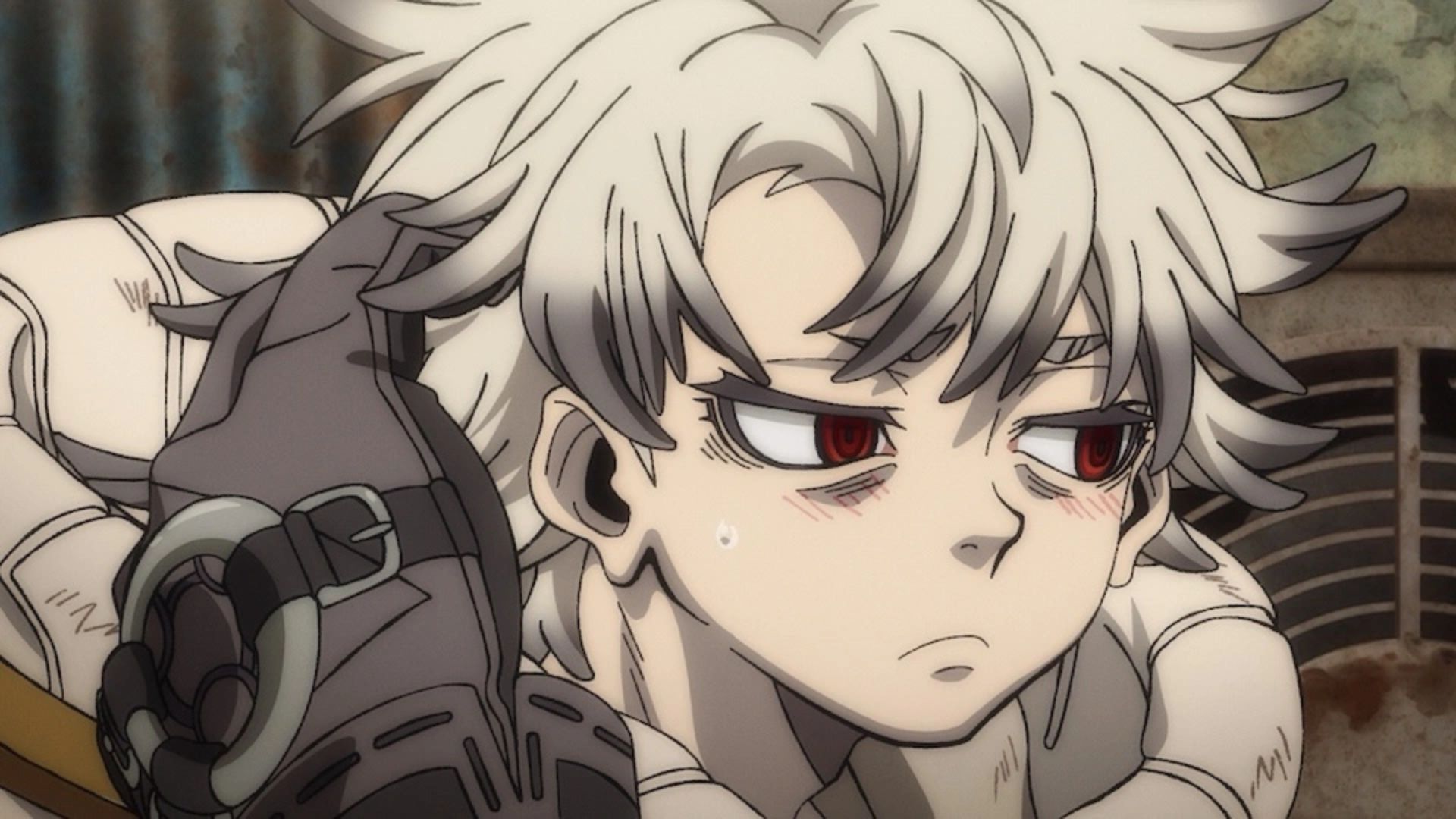 Rudo, being shy, as seen in anime (Image credit: Bones Film)