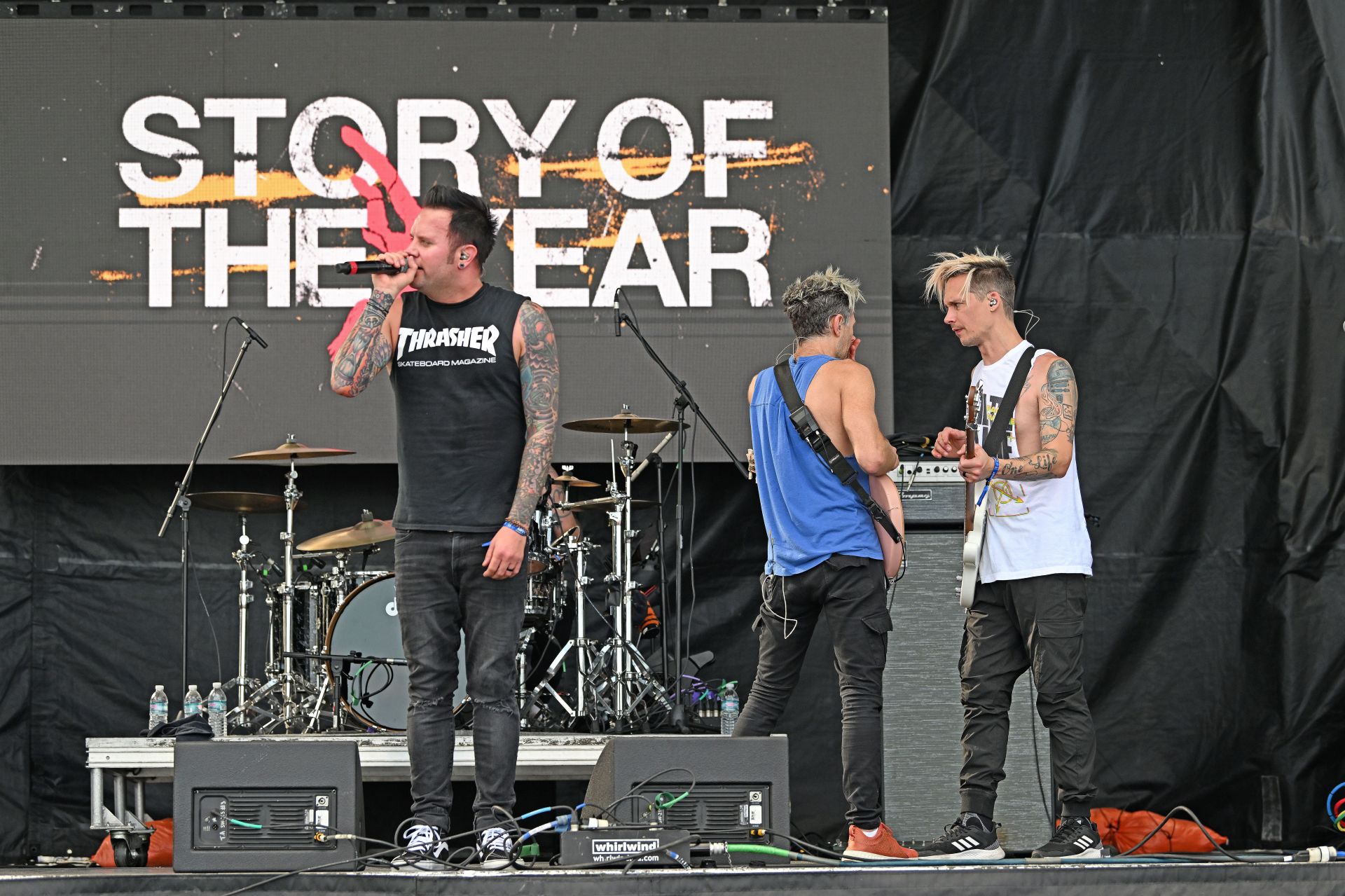 Story of the Year at the Audacy Beach Festival (Image via Getty)