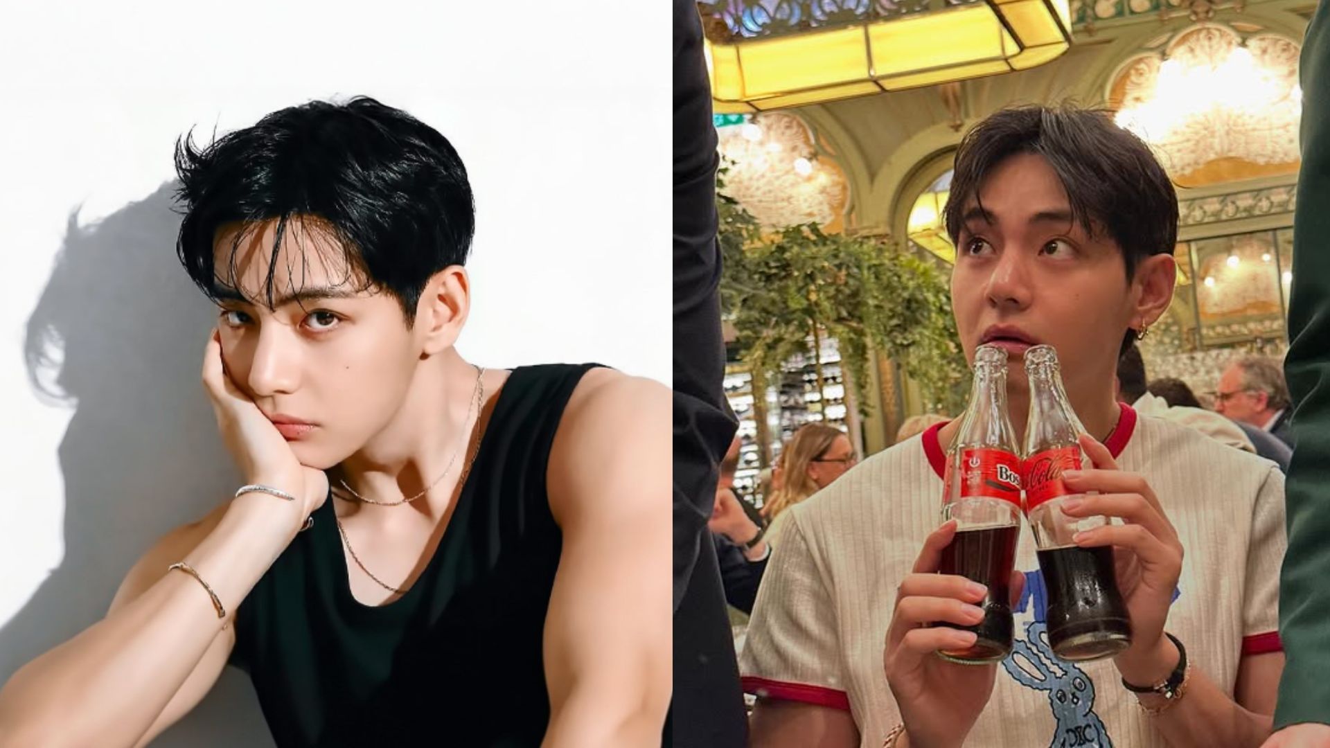 BTS&rsquo; Taehyung chugging a bottle of Coca Cola in new ad film on Weverse