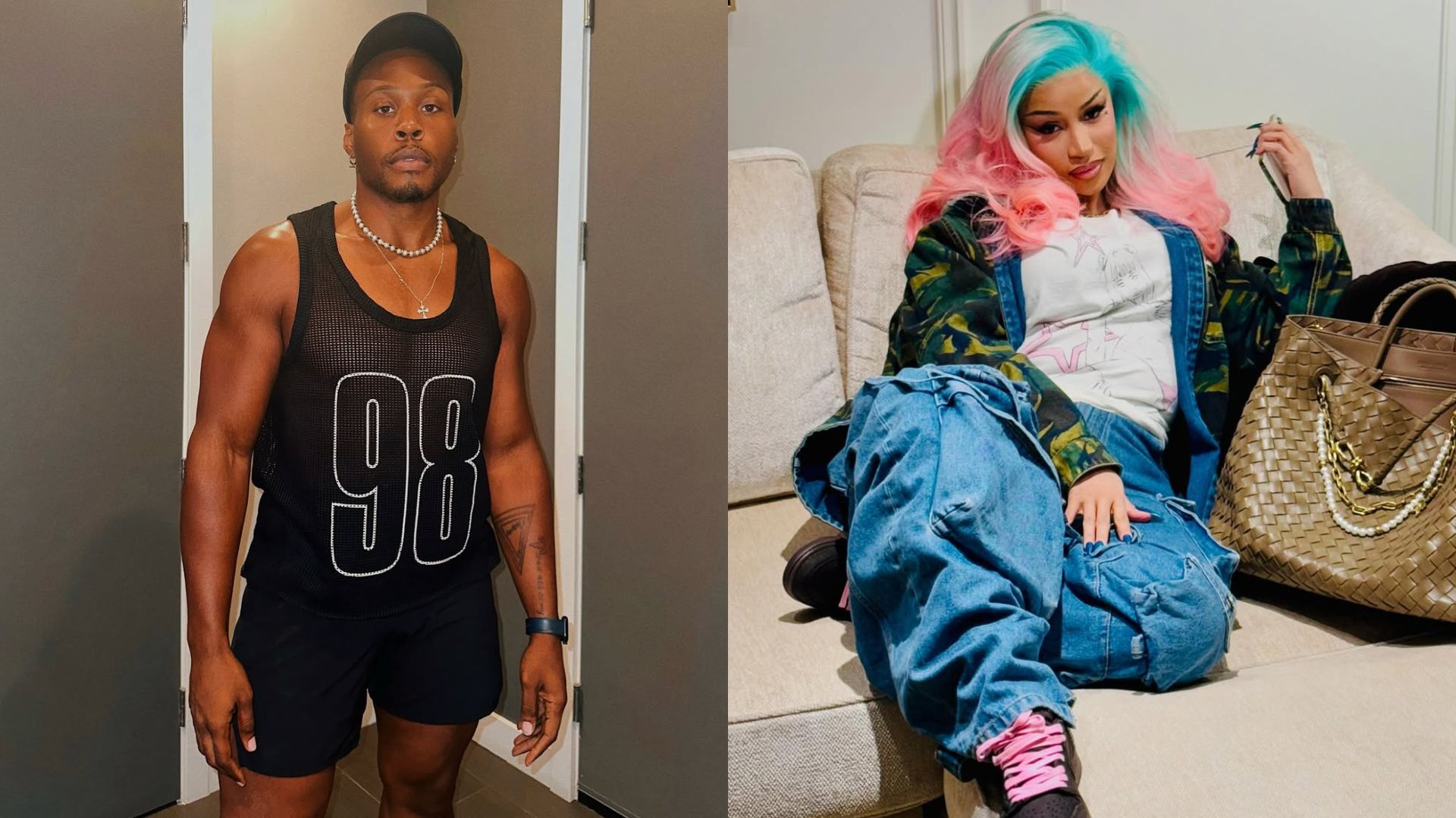 Zach Campbell and Cardi B (Images via Instagram/@zachcampbell and @iamcardib)