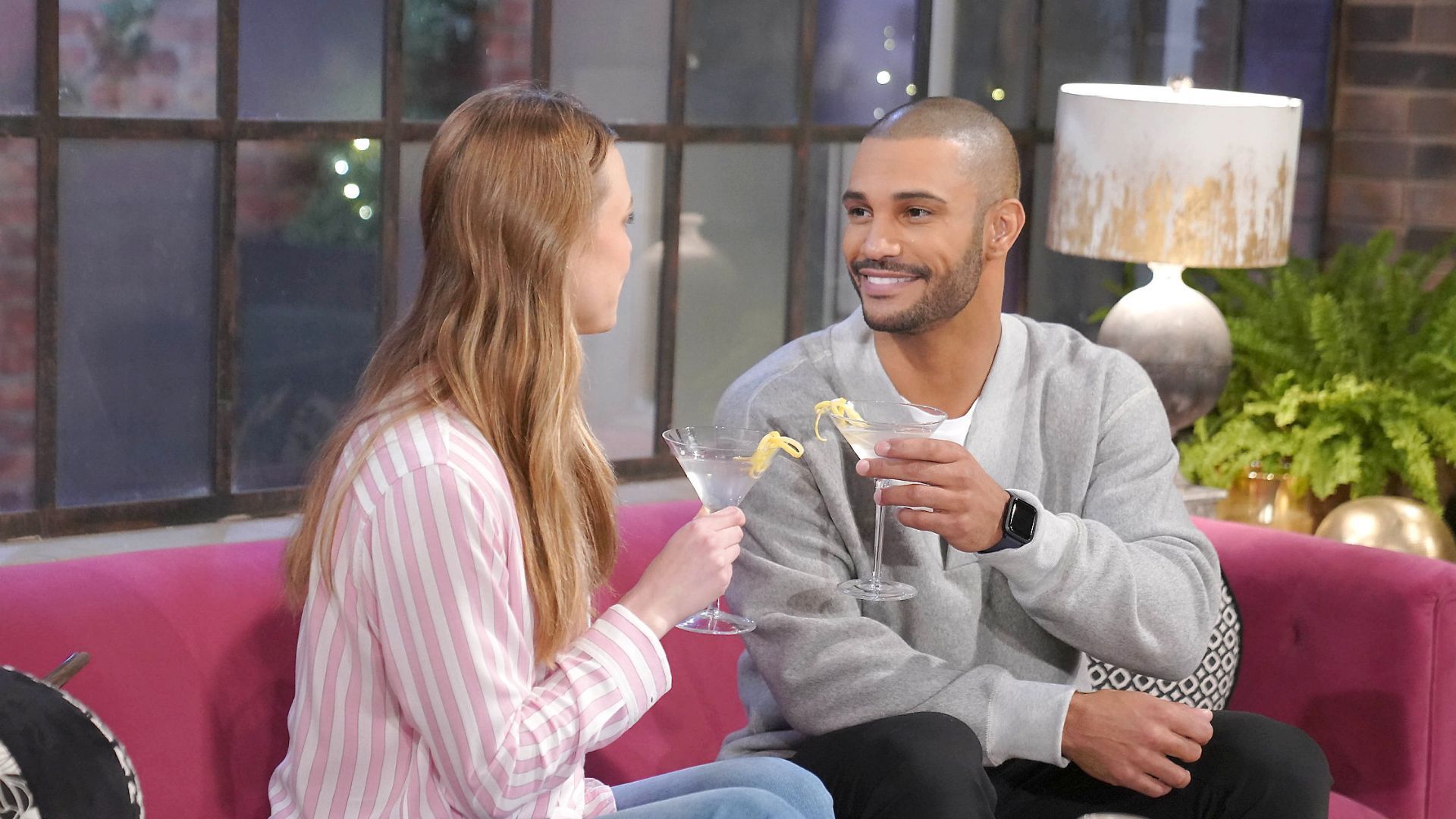 Holden (Nathan Owens) is attracted to Claire (Hayley Erin) on The Young and the Restless | Image: JPI