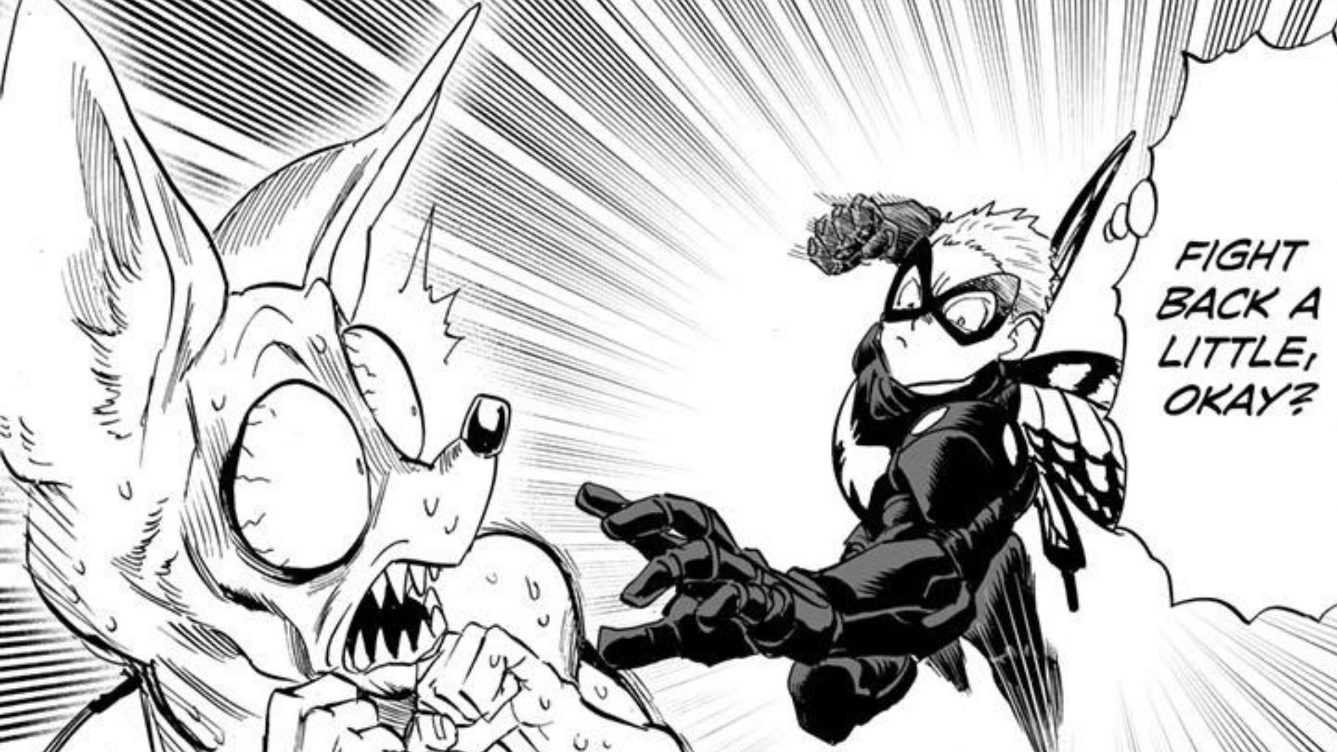 Papilon 800 vs Gachiwawa as seen in the One Punch Man manga (Image credit: Shueisha)