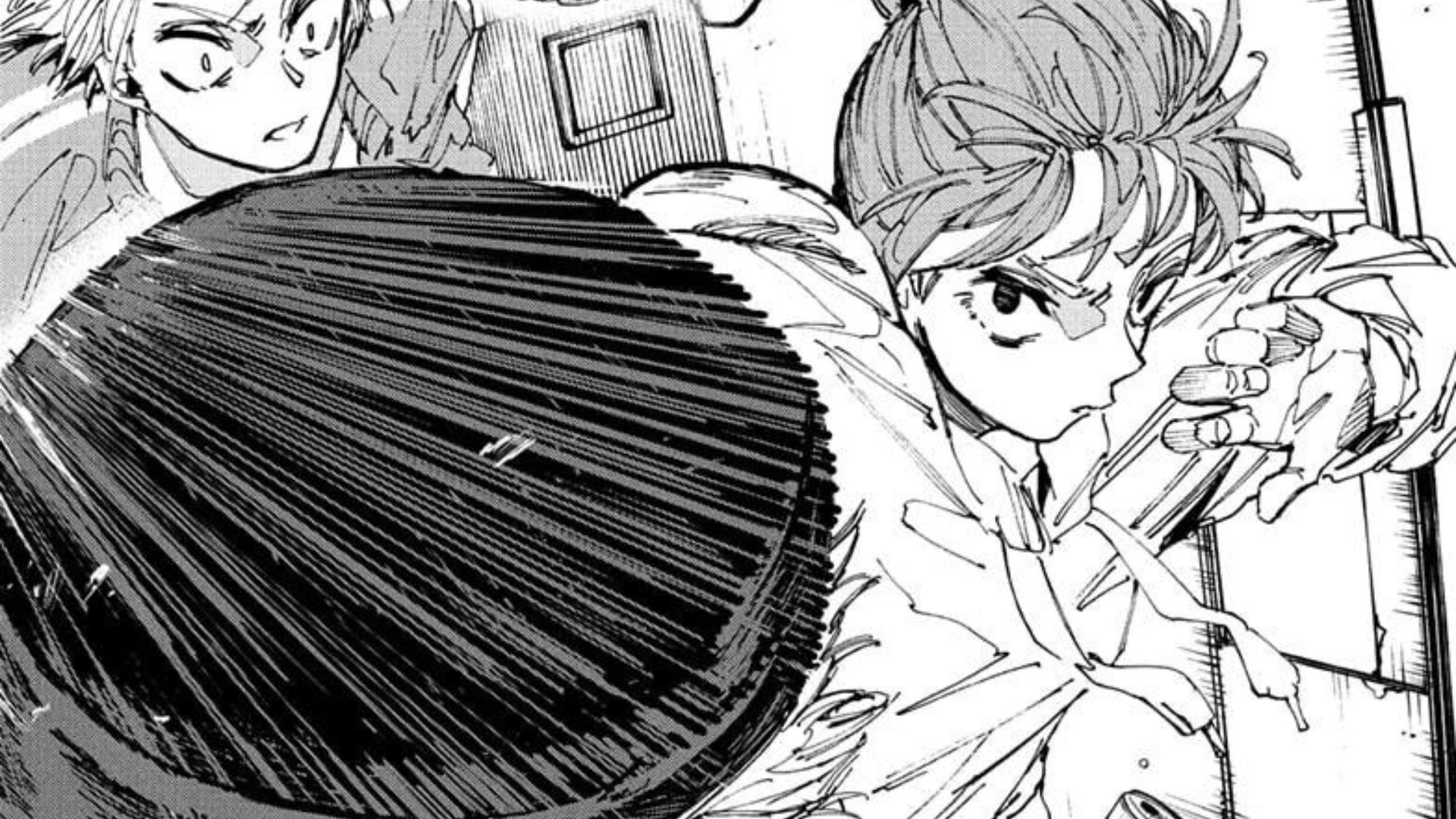Lu fights the police assassin as seen in the manga 