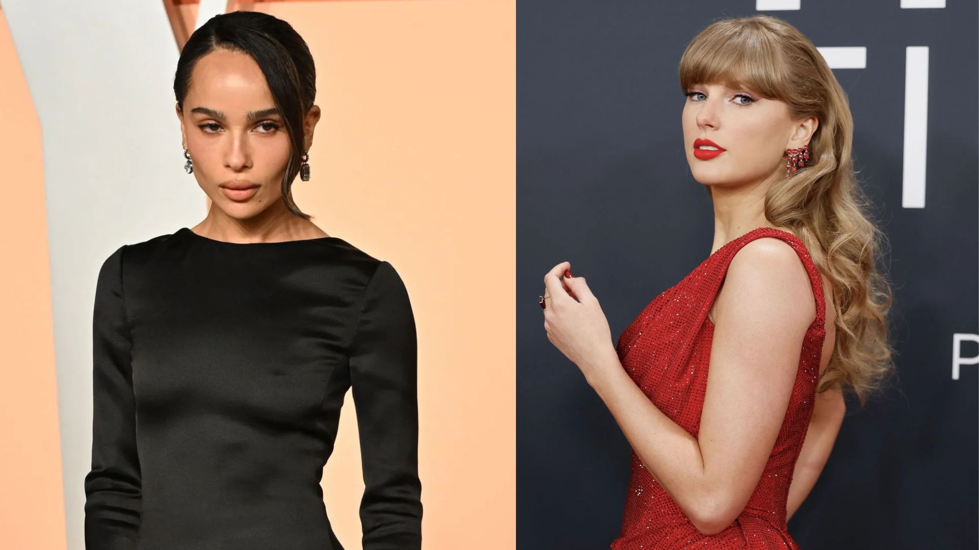Zo&euml; Kravitz and Taylor Swift (Image via Getty)