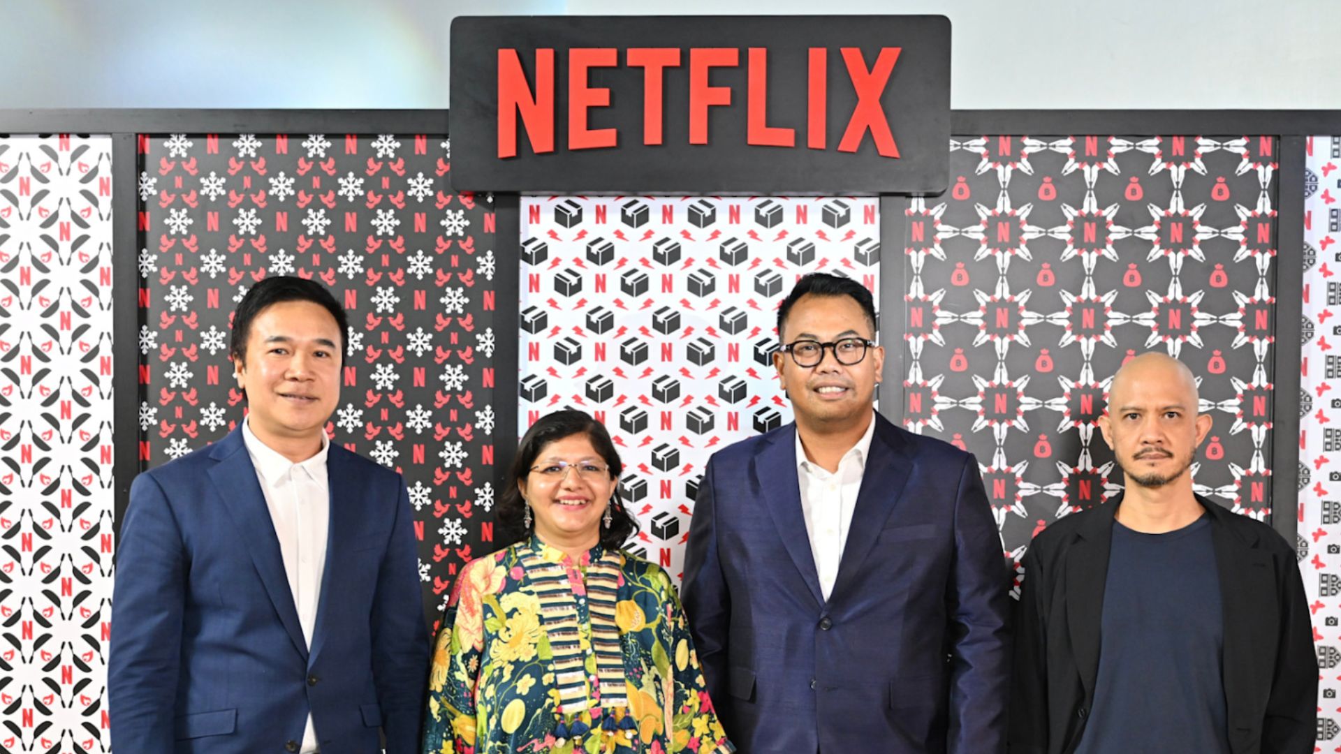 Panel members at the report unveiling (Image via Netflix)