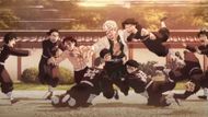 Trainees trying to stop Sanemi from pummeling Tanjiro (Image Source: Studio Ufotable)