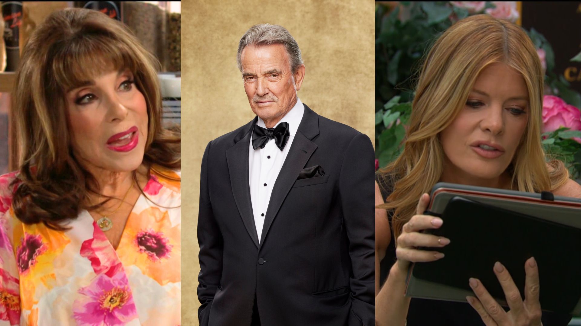Esther (Kate Linder), Victor (Eric Braeden), and Phyllis (Michelle Stafford) stayed busy on The Young and the Restless | Image: CBS; CBS/Sonja Flemming