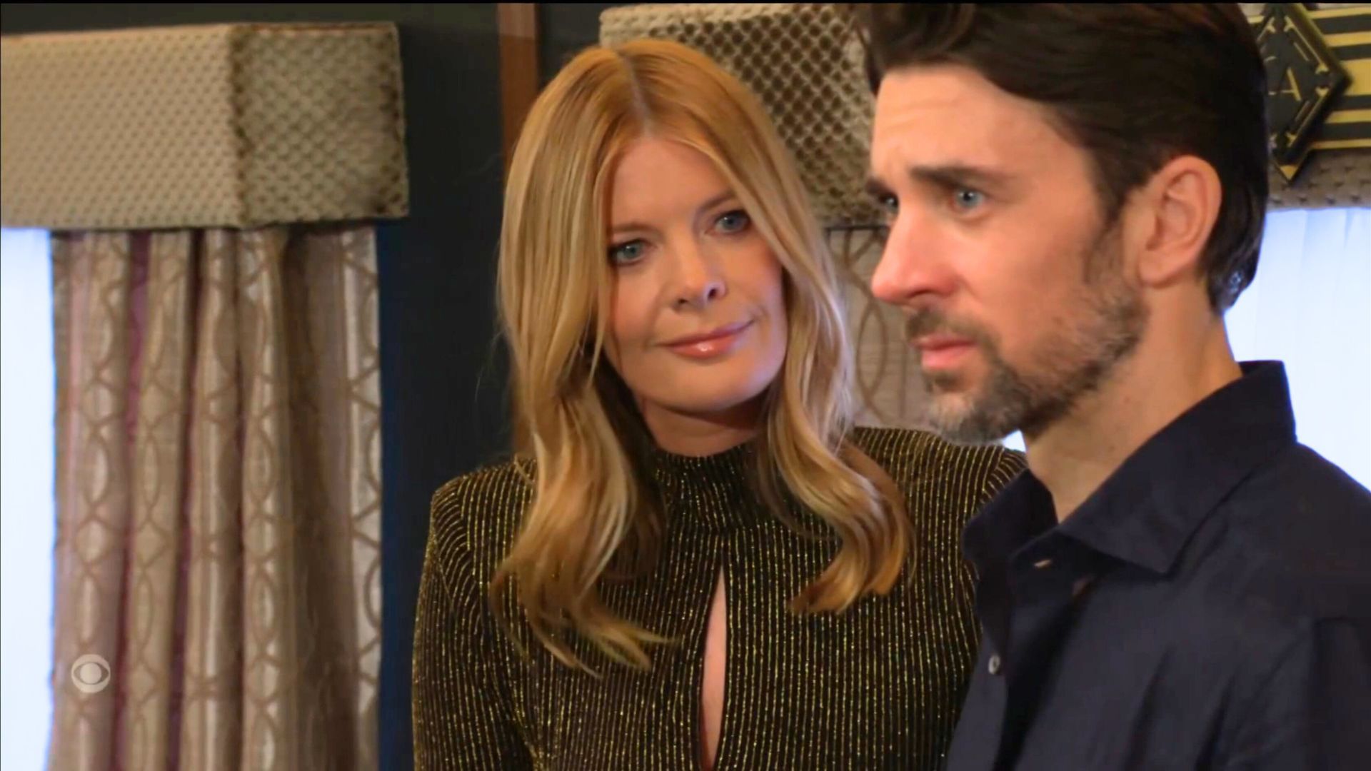 Phyllis (Michelle Stafford) tried to get closer to Cane (Billy Flynn) on The Young and the Restless | Image: CBS