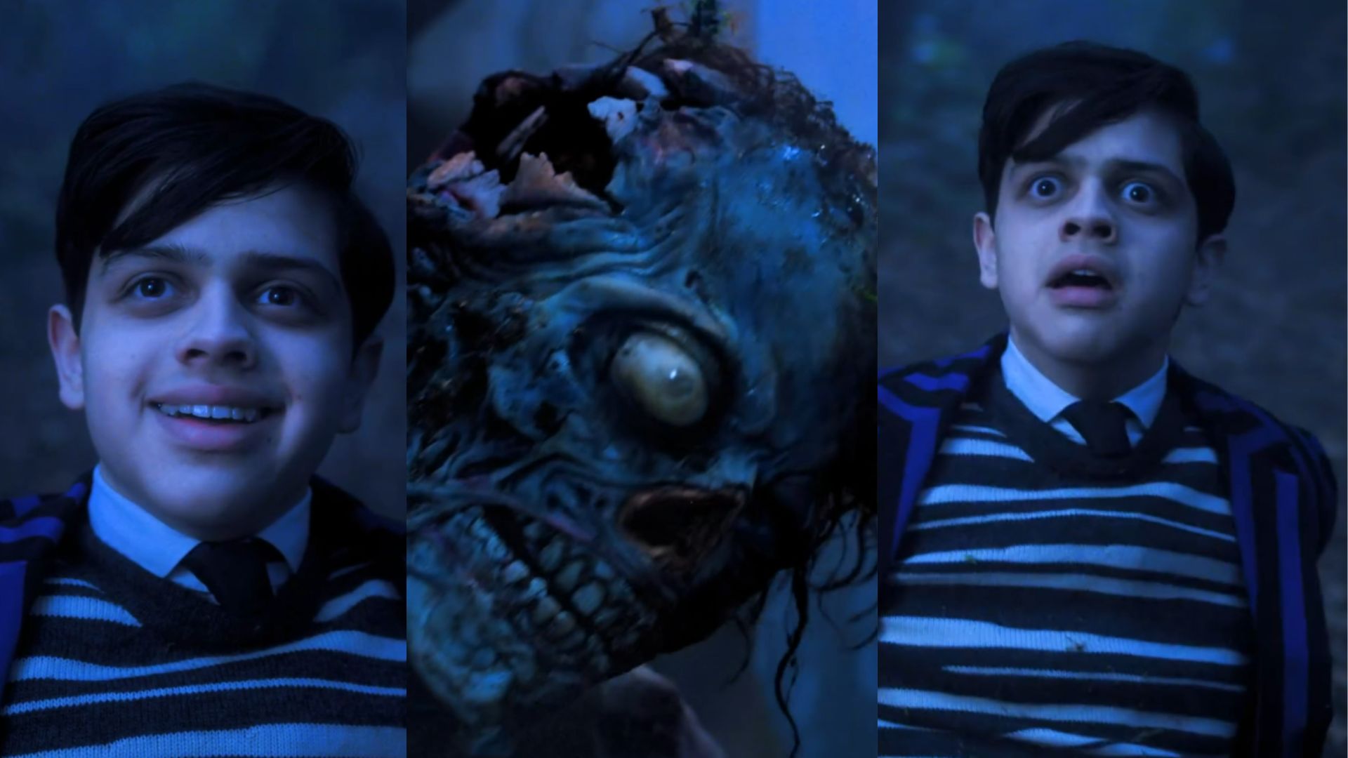 Pugsley Addams &amp; Slurp from Wednesday Season 2. (Image Via. @wednesdaynetflix, Instagram)