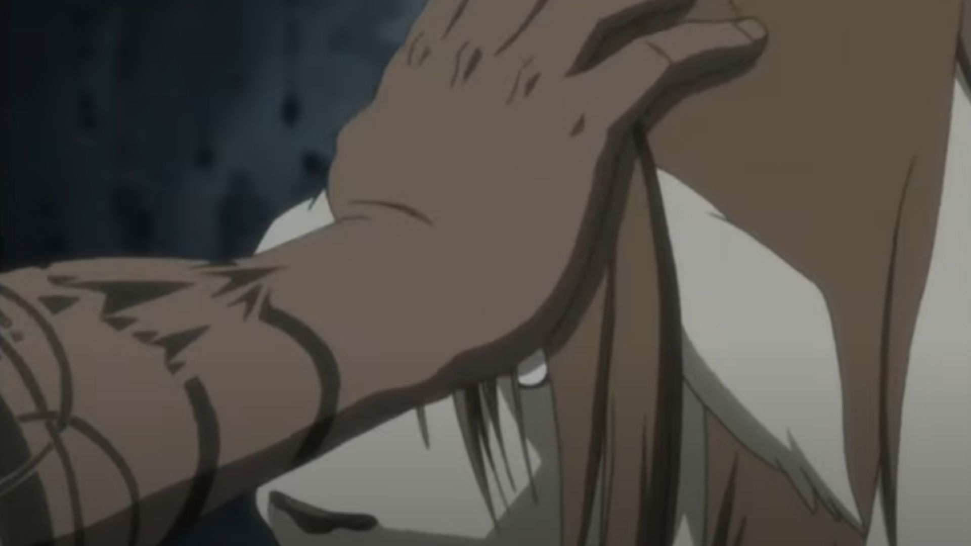 Scar mercifully kills Chimera Nina (Image Source: Studio Bones)