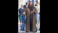 Dominic McLaughlin as Harry Potter with Hagrid double wearing Nick Frost’s mask | Image via Redanian Intelligence