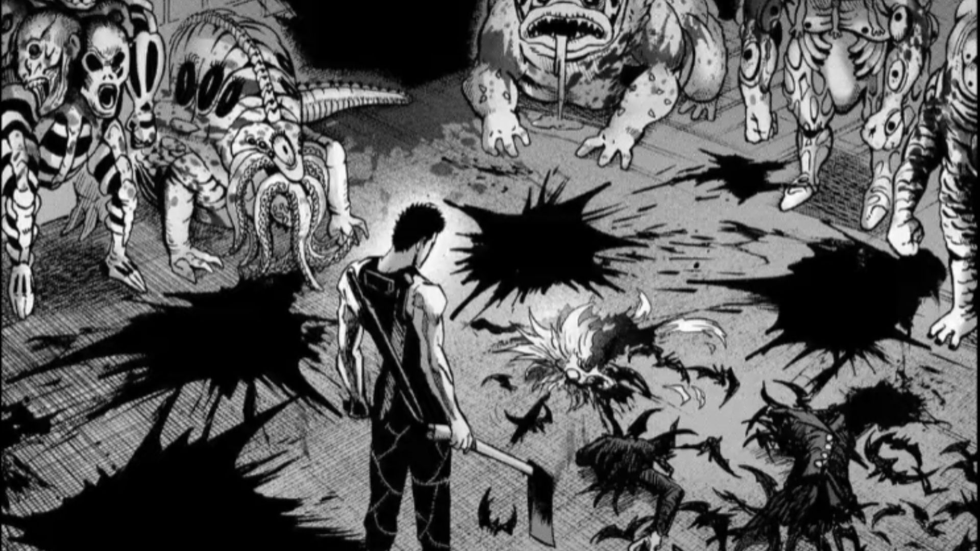 Zombieman defeats Vampire from Monster Association (Image Source: VIZ)