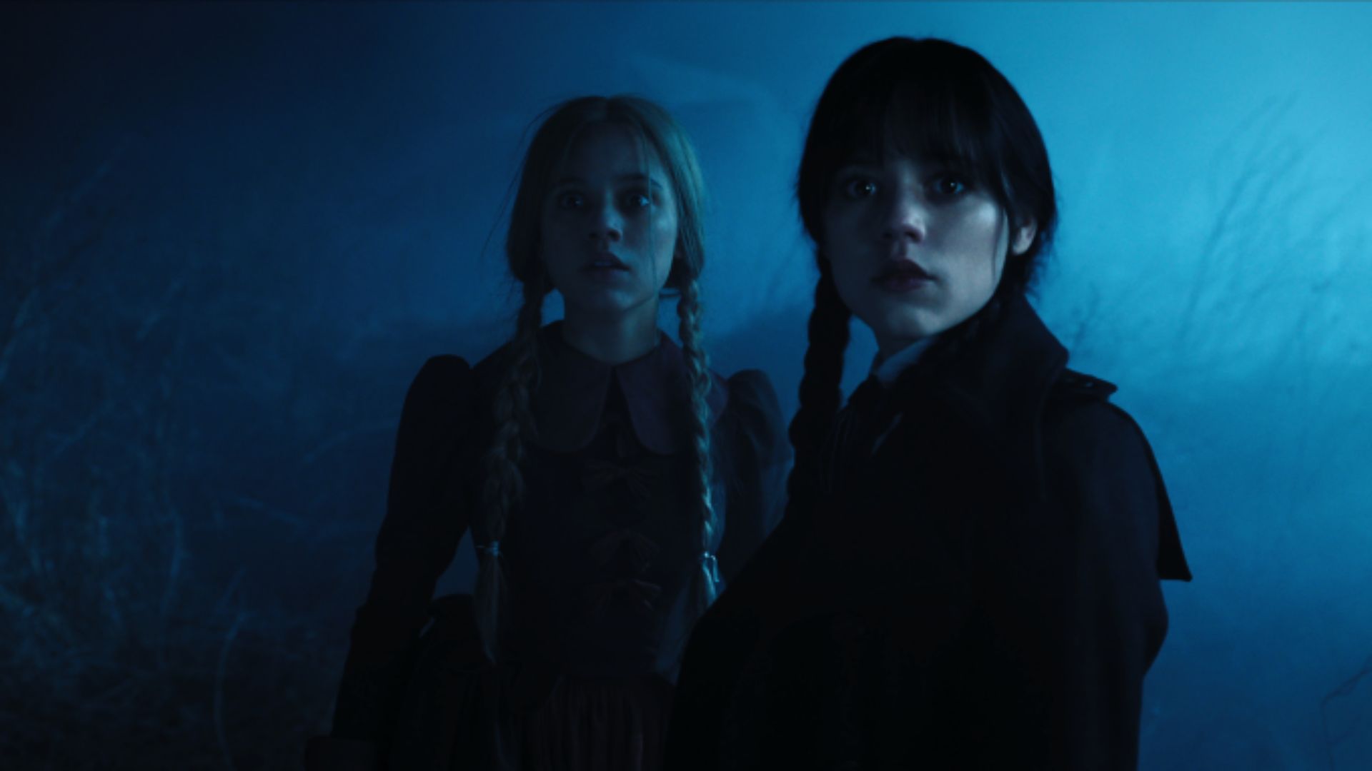 Goody Addams as the spirit guide in Season 1 (Image via Netflix)
