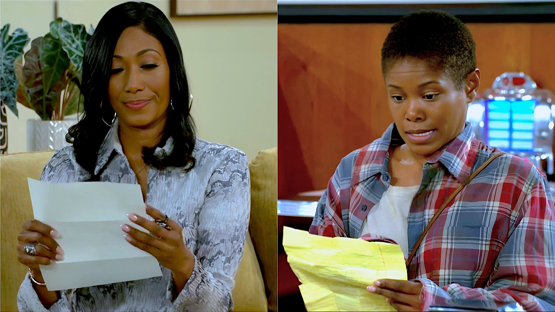 Leslie and June both received special deliveries on Beyond the Gates | Image: CBS