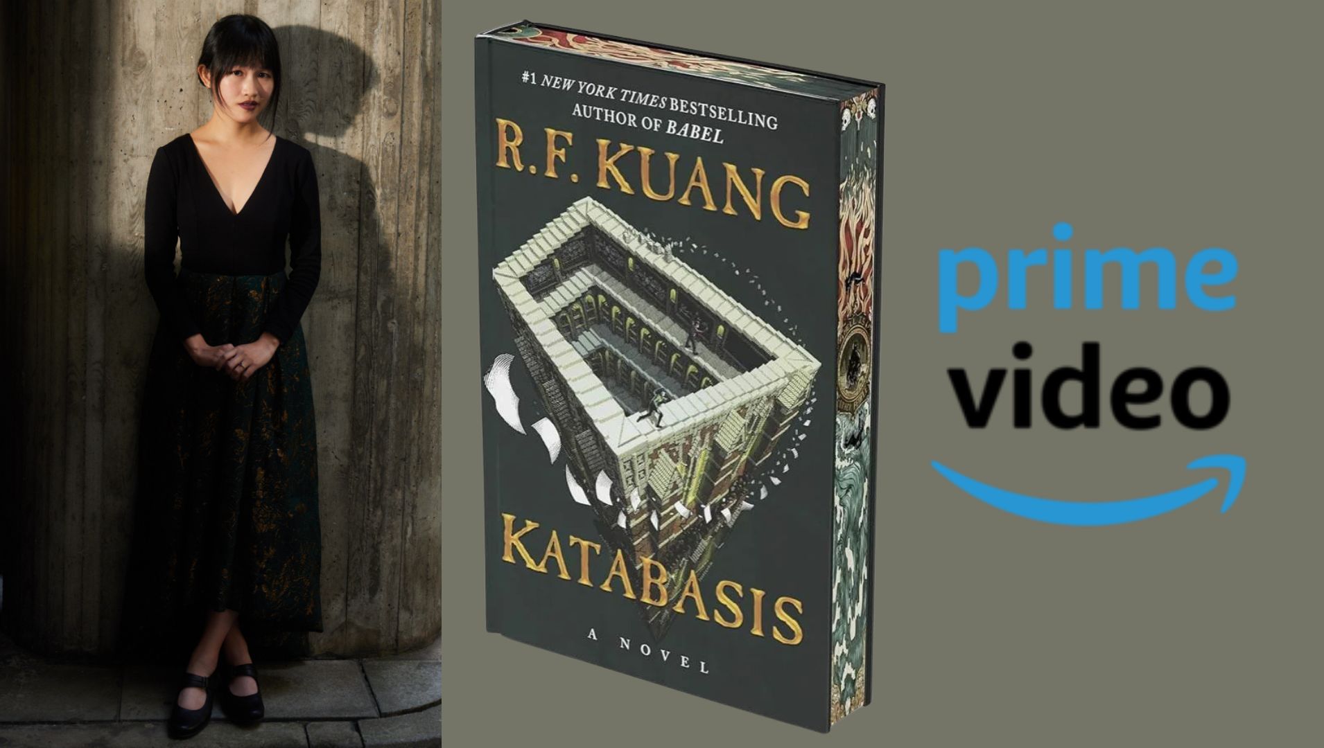 R.F. Kuang and her book Katabasis | Image via Amazon