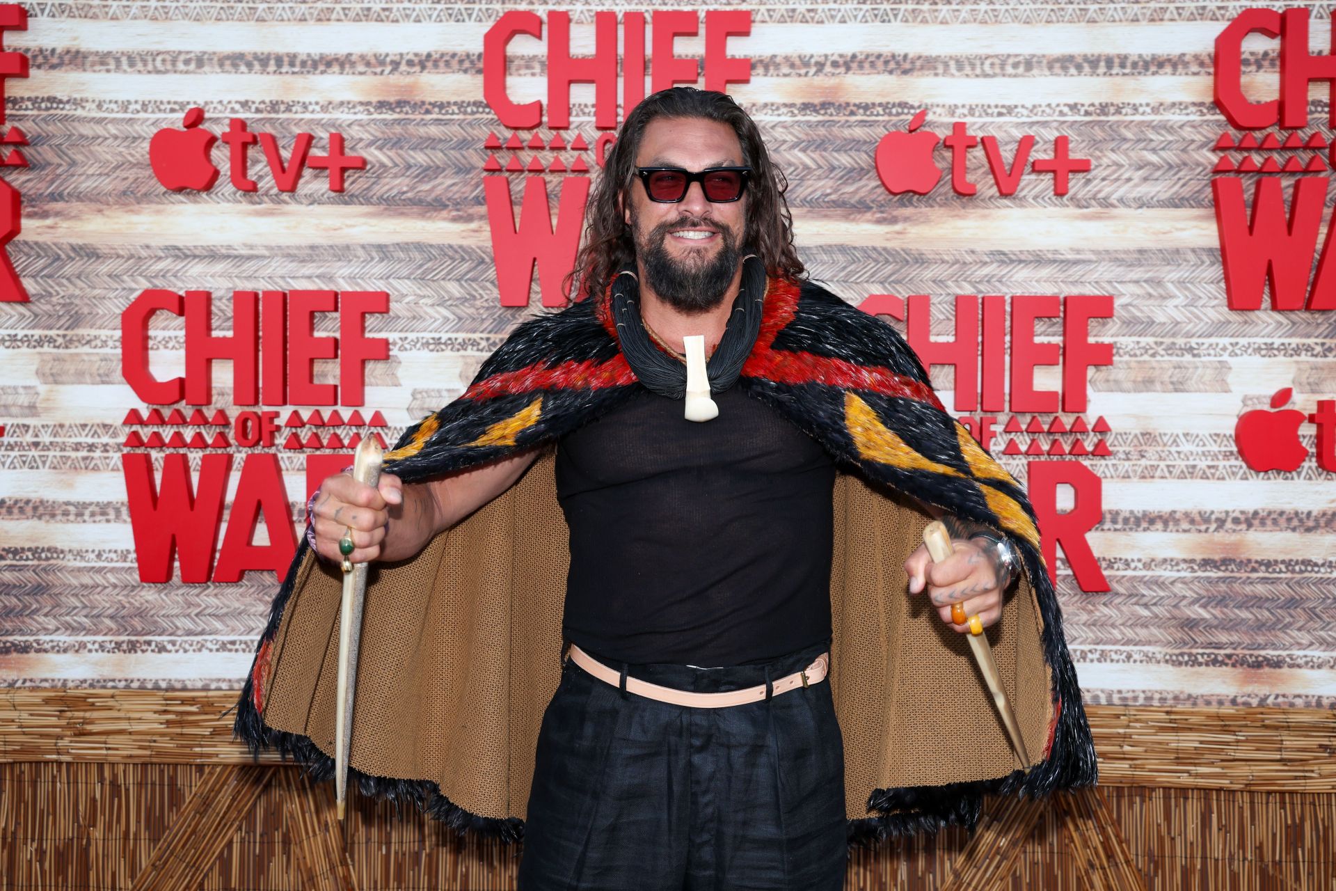 Apple TV+ Hosts Premiere For New Show &quot;Chief Of War&quot; With Jason Momoa - Source: Getty