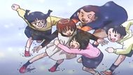 The ending scene showing Asuka Fujiwara and her friends (Image Source: Studio Magic Bus)