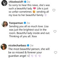 Social media pays tribute to Lisa Kempley. (Image via Instagram/@lisakempley)