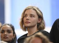 Chloe Grace Moretz at the SAG-AFTRA actors strike rally in Times Square - Source: Getty