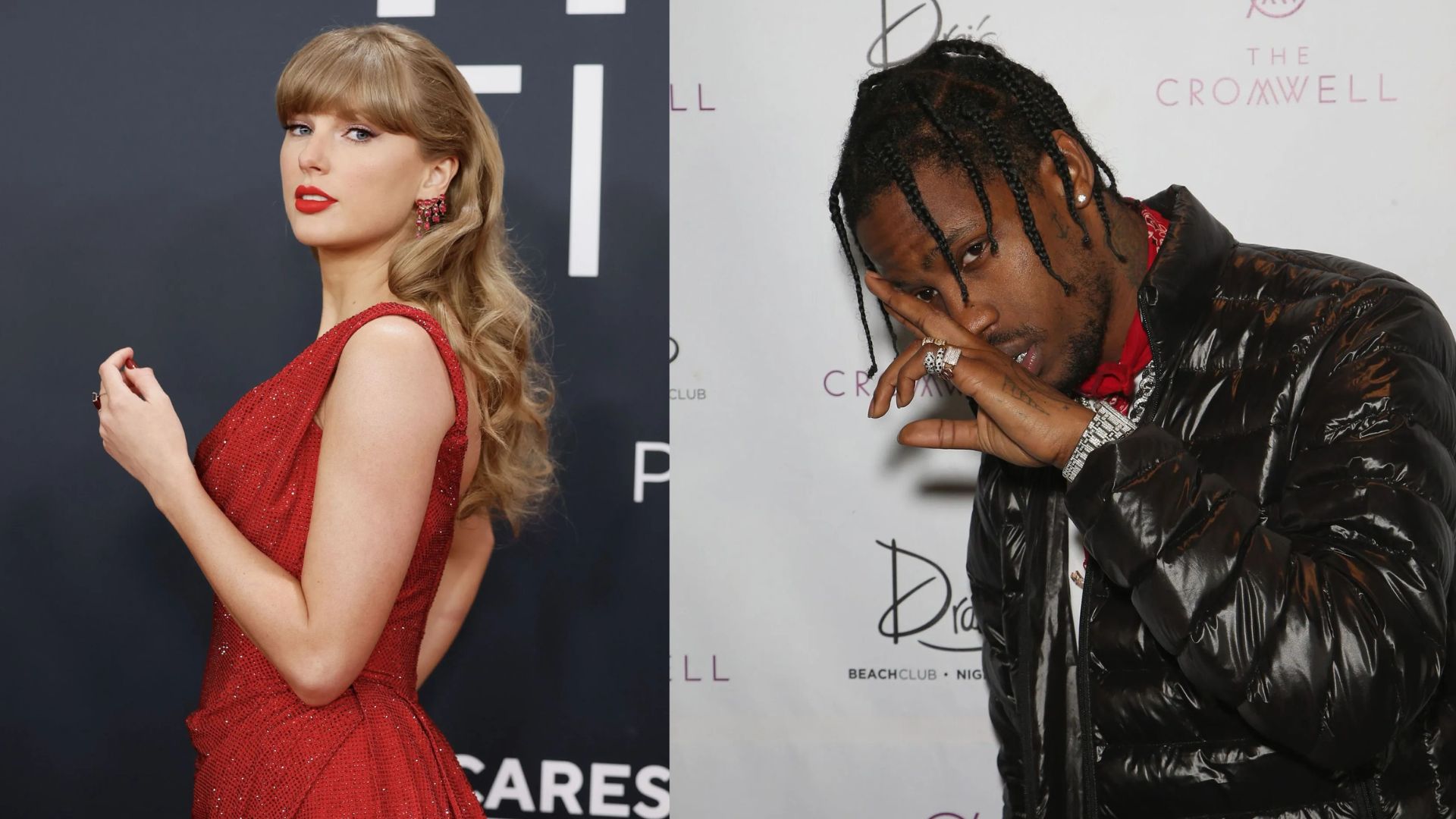 Taylor Swift and Travis Scott (Images via Getty)