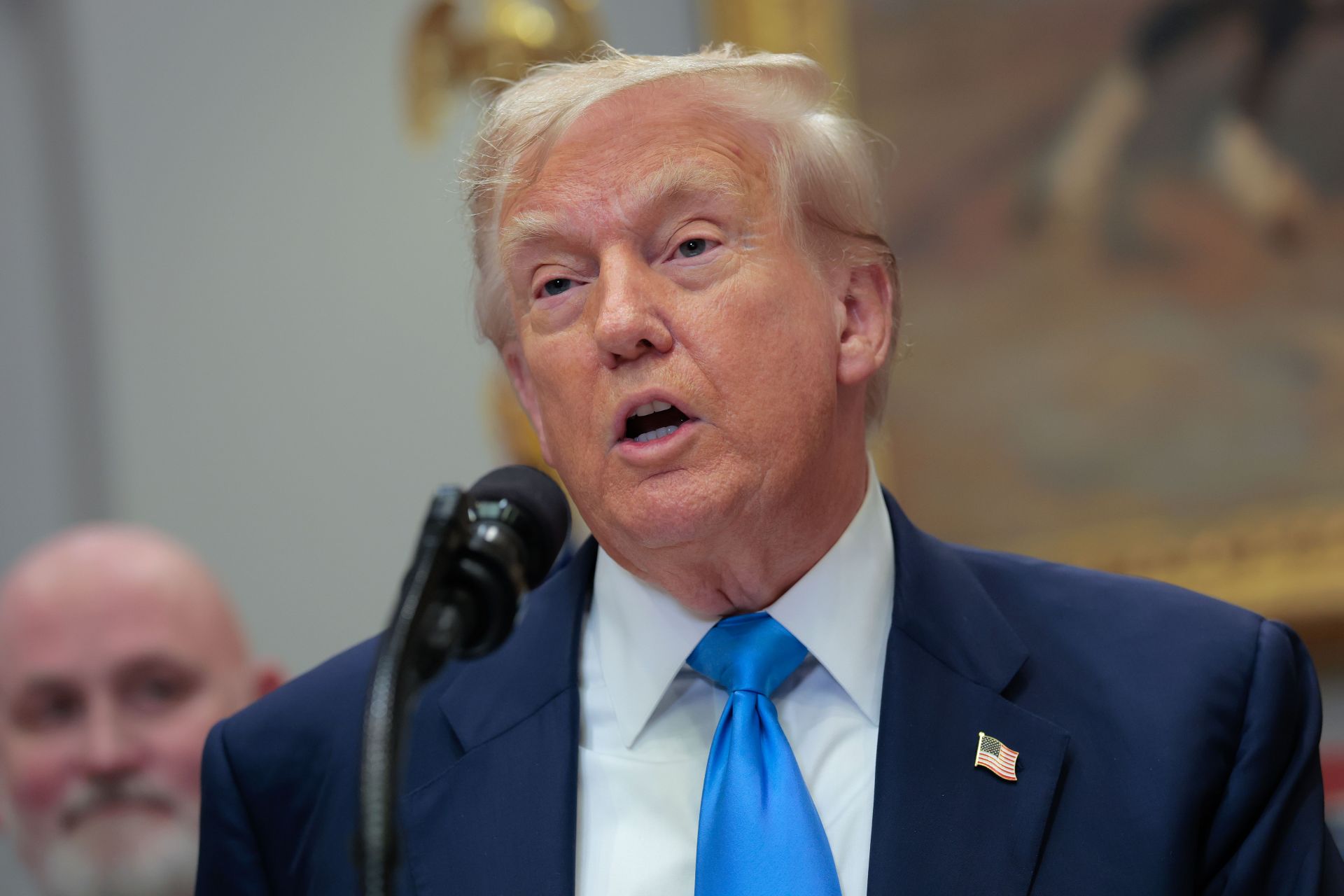 President Trump Signs Congressional Bill In Roosevelt Room Of The White House - Source: Getty