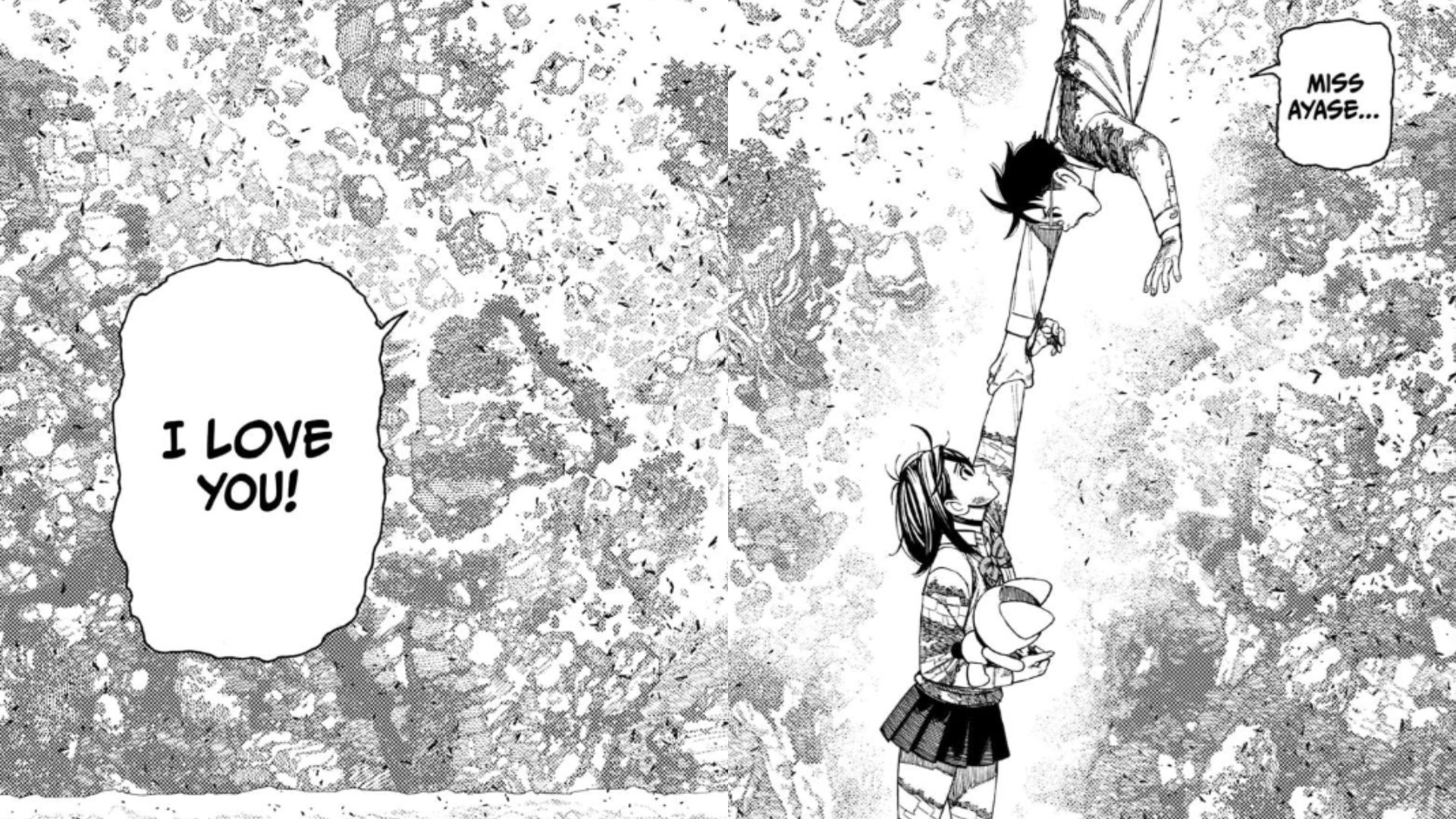 Okarun&#039;s confession (Image Credits: Shueisha)