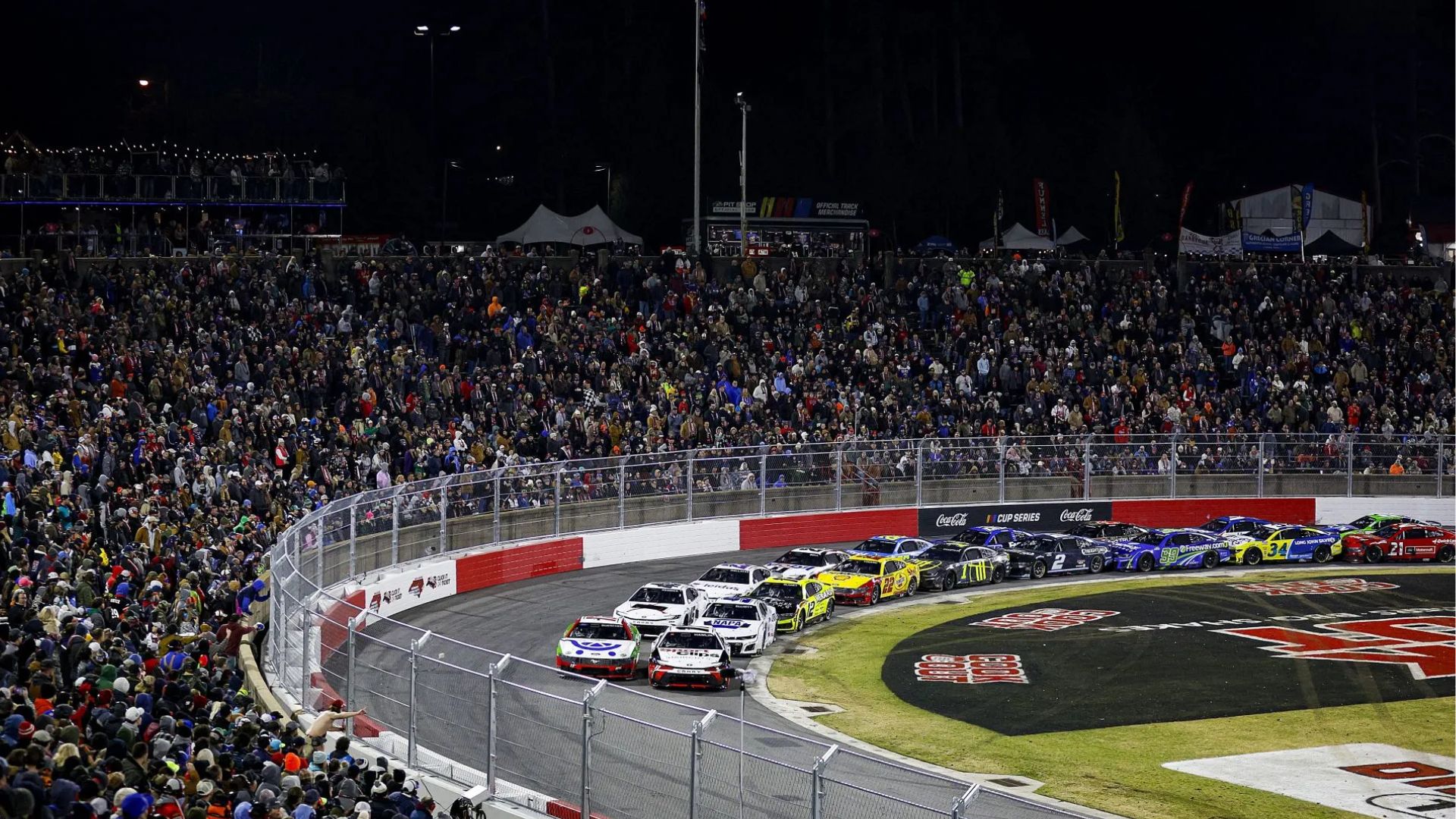 Robbie Brewer in a crash at Bowman Gray Stadium