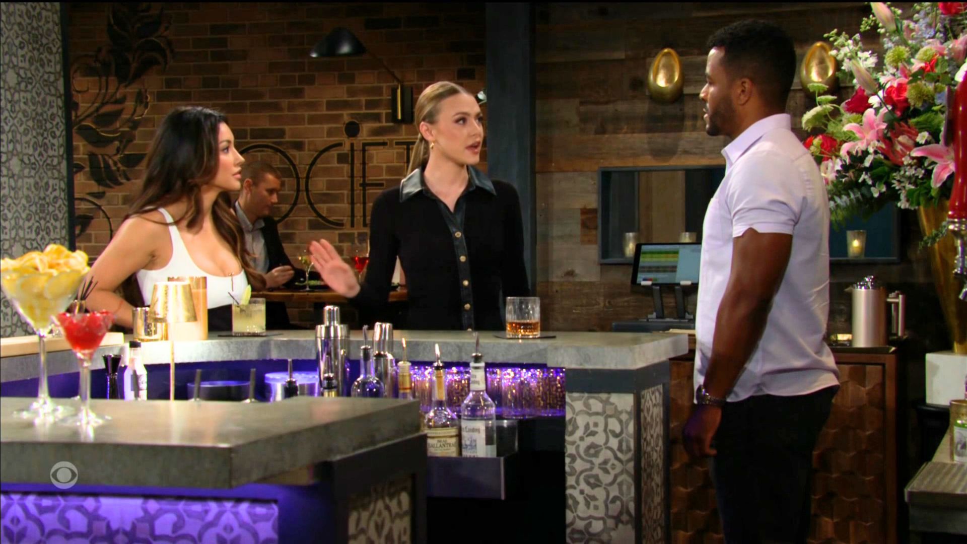 Audra (Zuleyka Silver) tries to deflect Claire