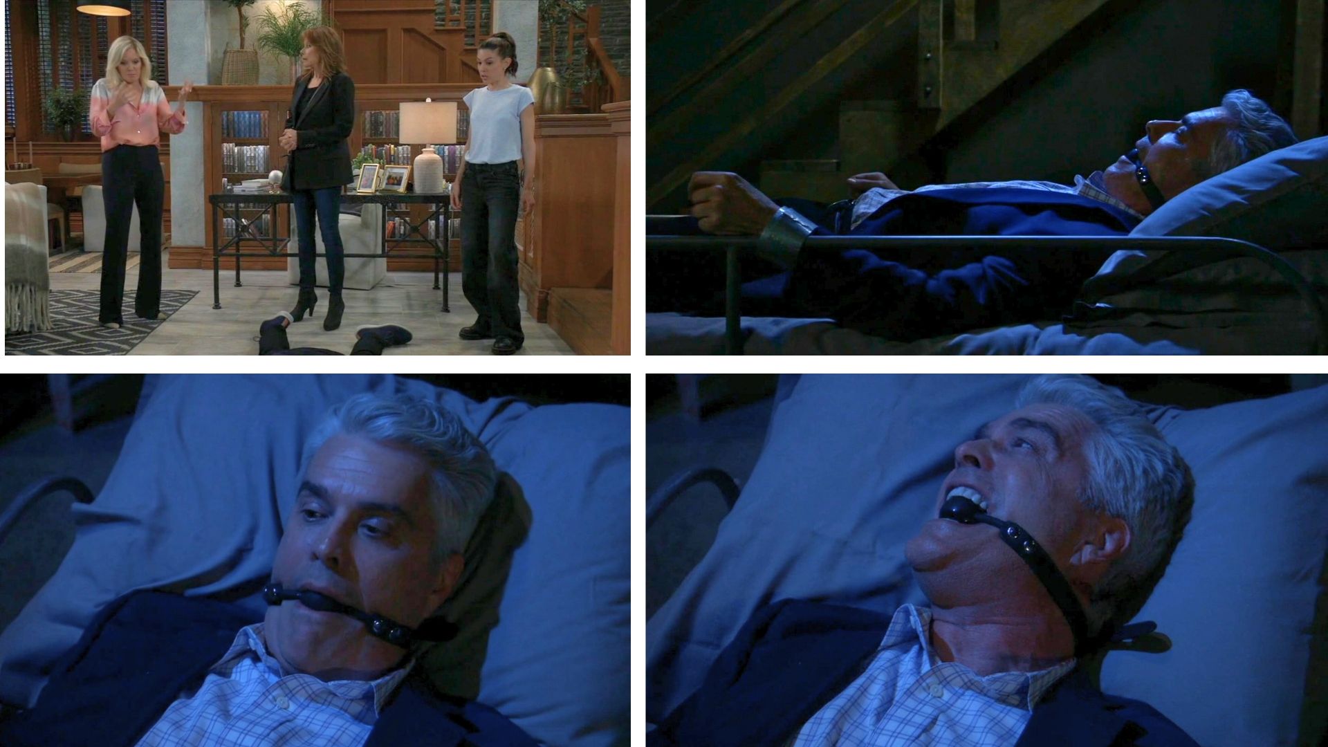 Ric wakes up bound and gagged in Alexis