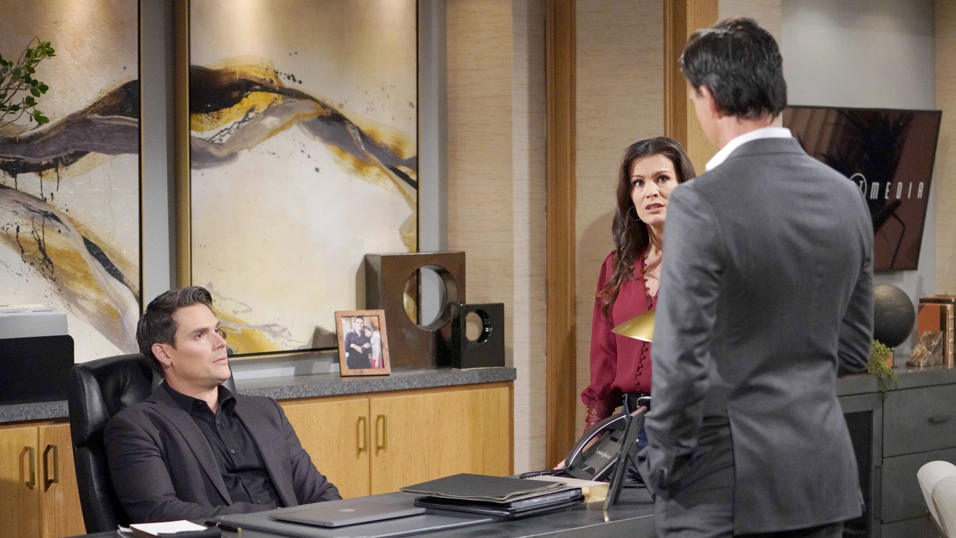 Y&amp;R&#039;s Adam, Chelsea, and Billy | Image: JPI