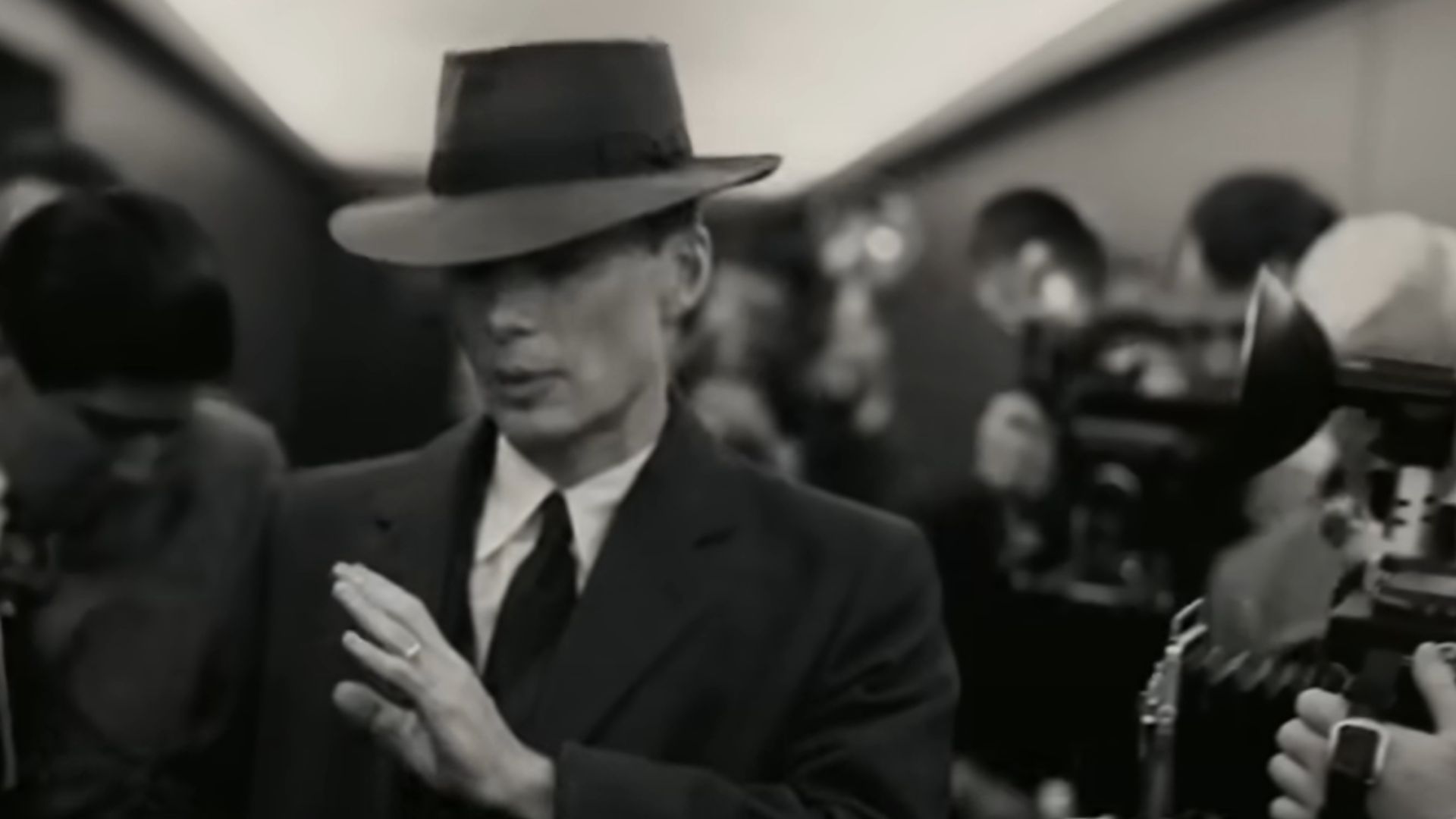 Cillian Murphy in and as Oppenheimer (Image via Universal Pictures)