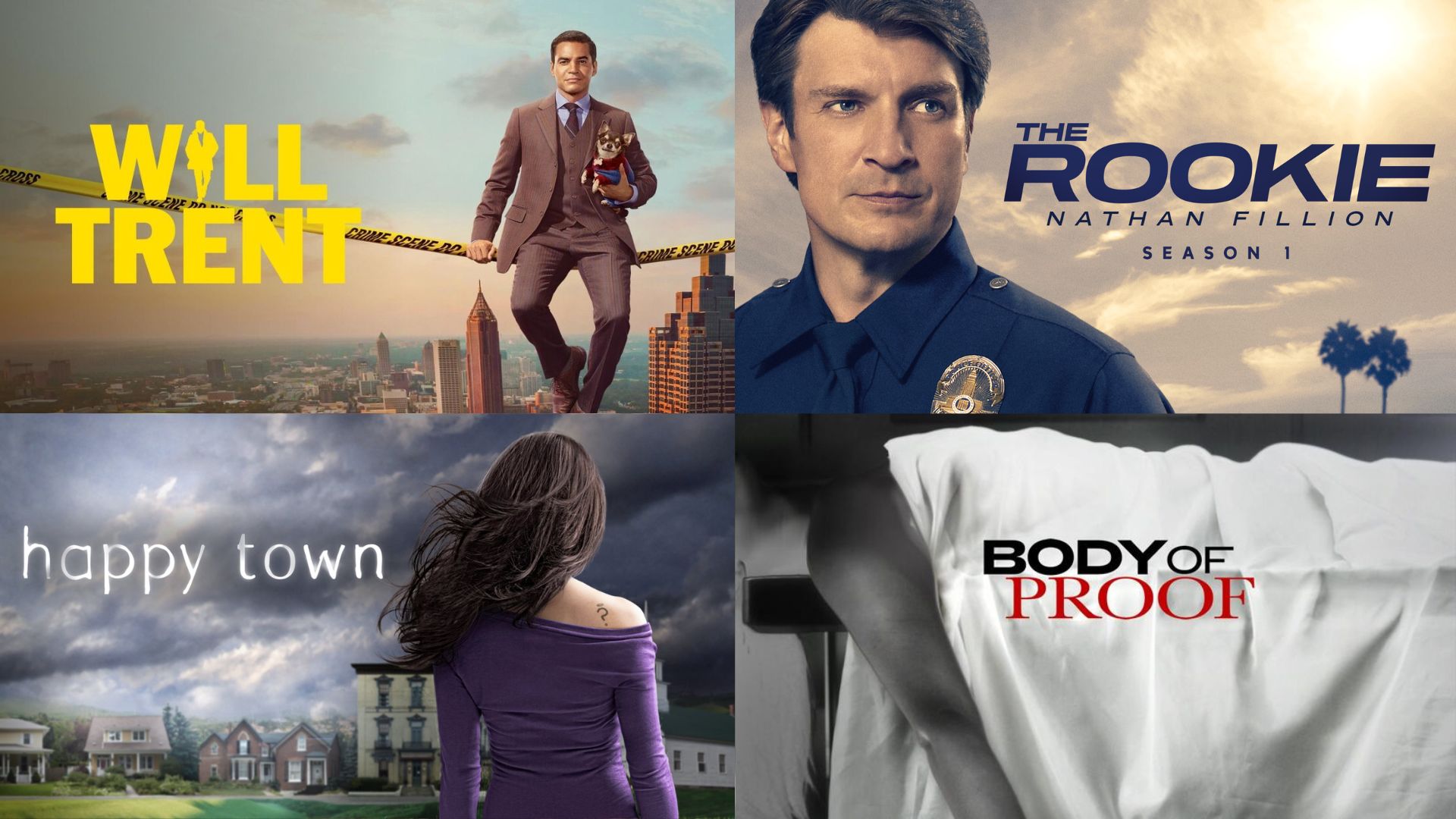 ABC police shows | Images via Prime Video, Apple TV, and ABC