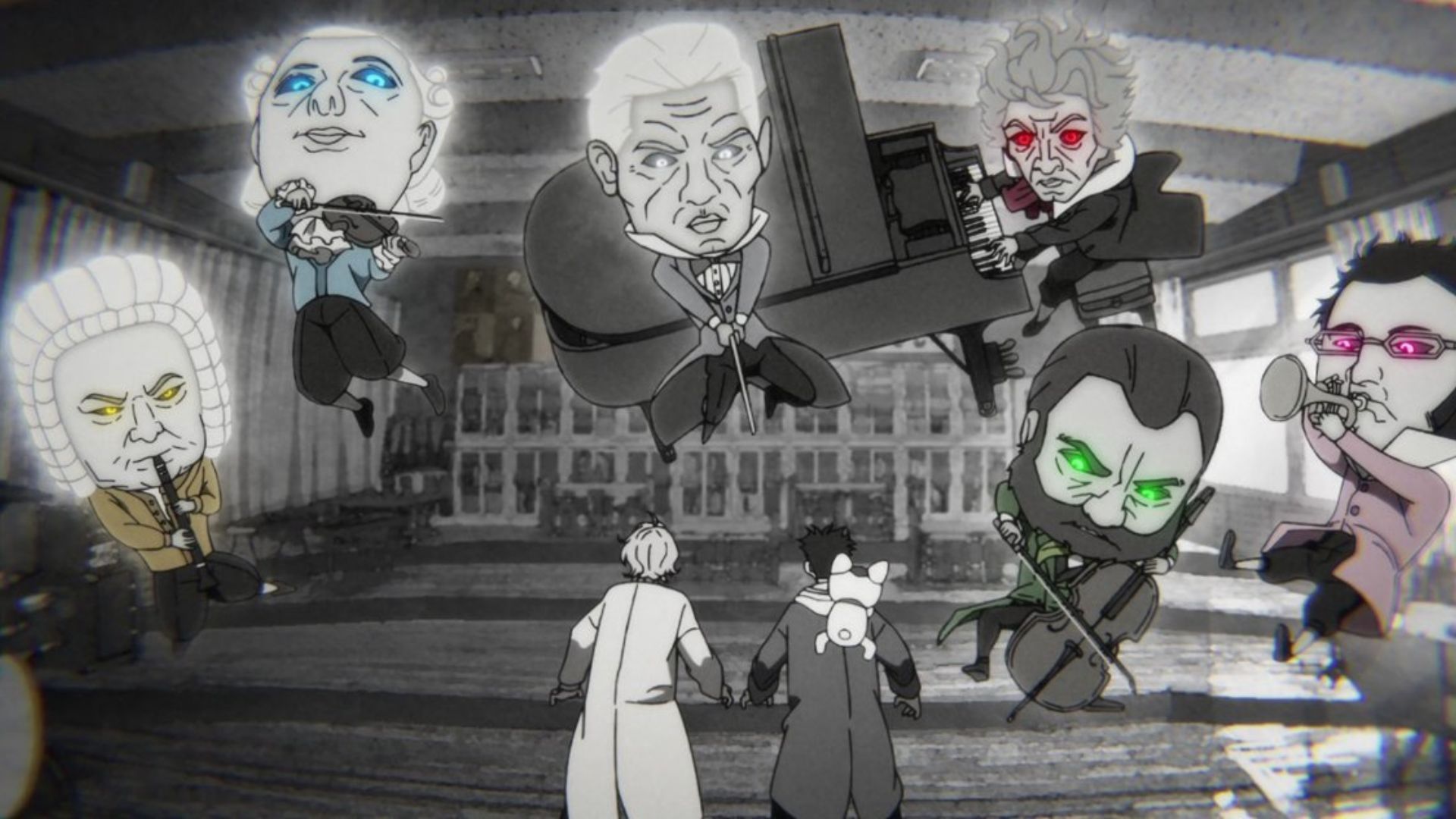 The Music Room Portraits as seen in Dandadan Season 2 (Image credit: Studio Science Saru)