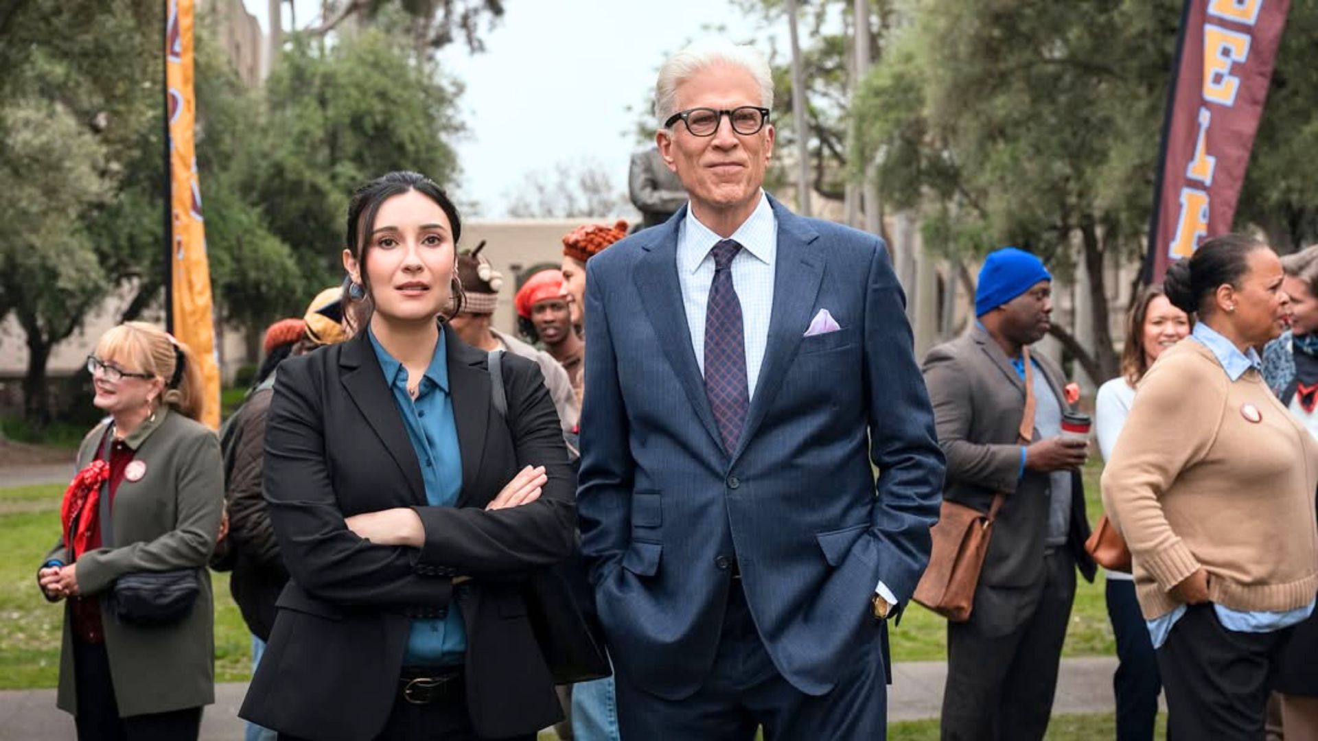 First look photos at A Man on the Inside Season 2 (Image via Instagram/@teddanson)