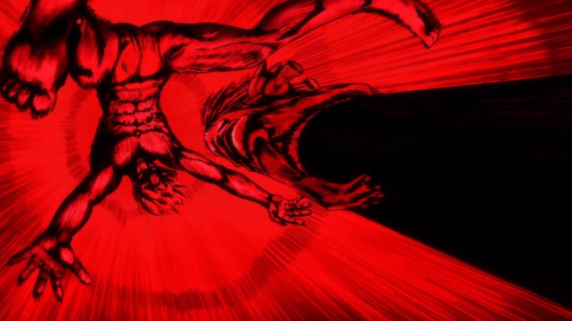 Okarun vs the Evil Eye as seen in the anime 